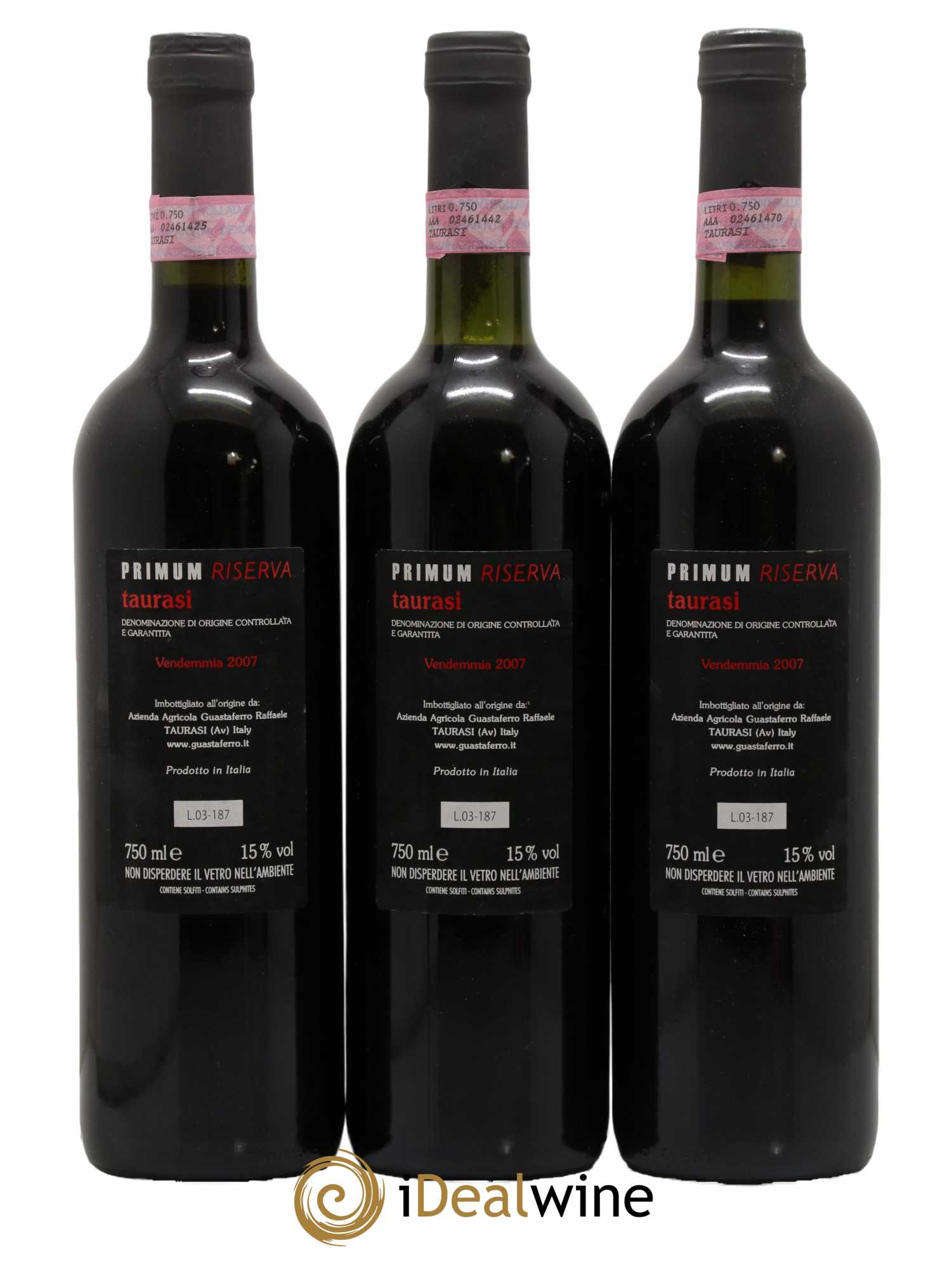 Taurasi DOCG Primum Riserva Guastaferro 2007 - Lot de 6 bouteilles - 4