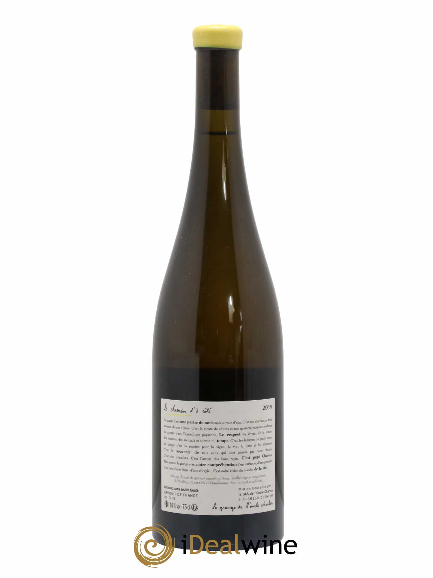Alsace Le Chemin d'a Côté La Grange de l'Oncle Charles 2019 - Lot de 1 bouteille - 1
