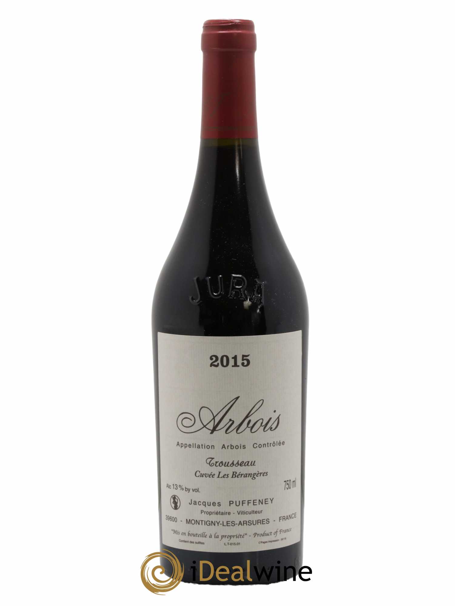 Arbois Trousseau Cuvée Les Bérangères Jacques Puffeney 2015 - Lot de 1 bouteille - 0