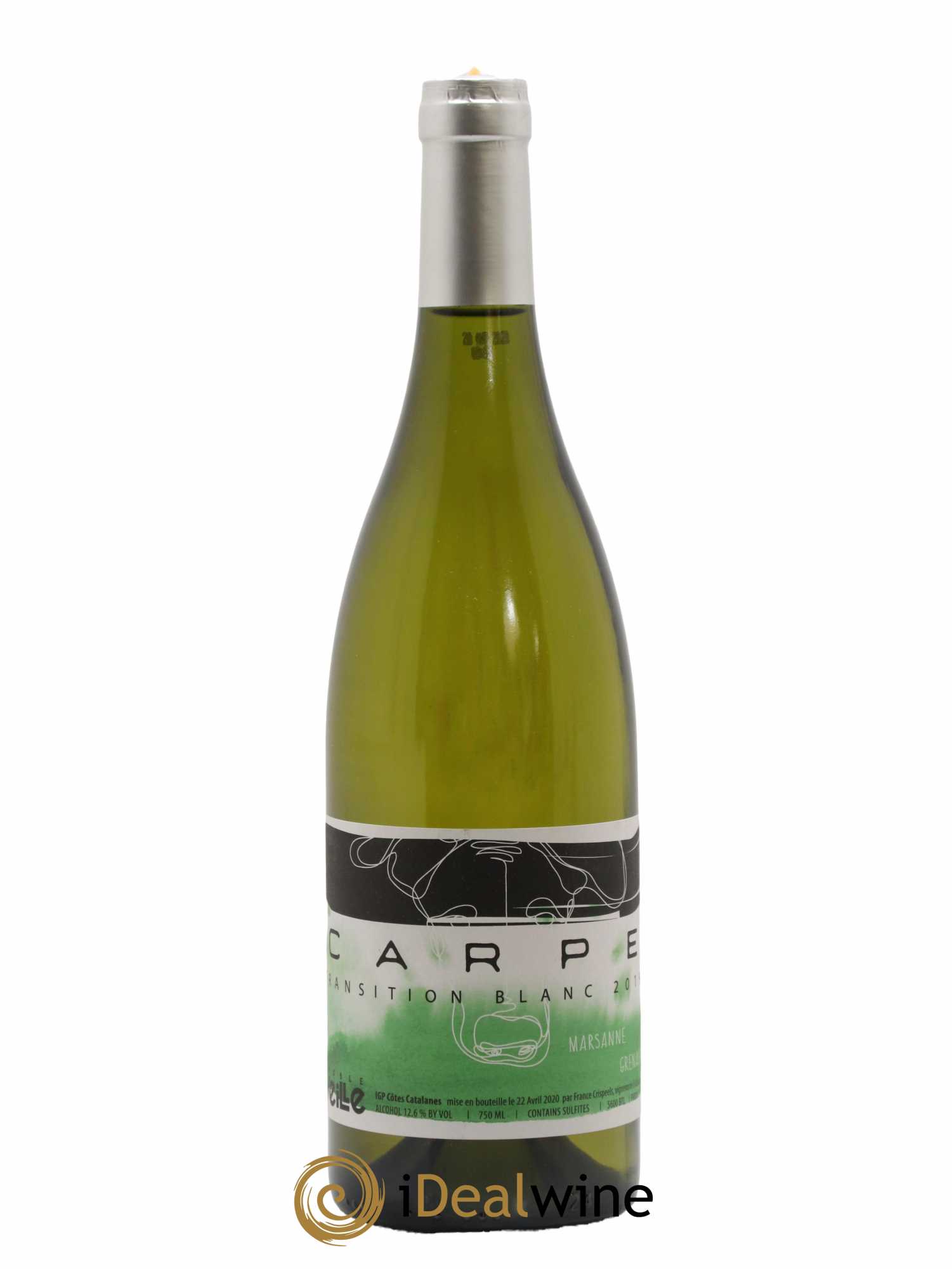 Vin de France IGP Côtes Catalanes Carpe Transition Vignoble Reveille 2019 - Lot de 1 bouteille - 0