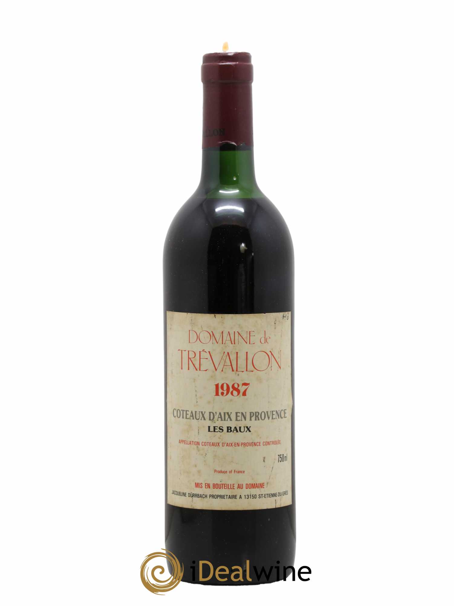 Coteaux d'Aix-en-Provence Trévallon (Domaine de) Eloi Dürrbach Les Baux 1987 - Lot de 1 bouteille - 0