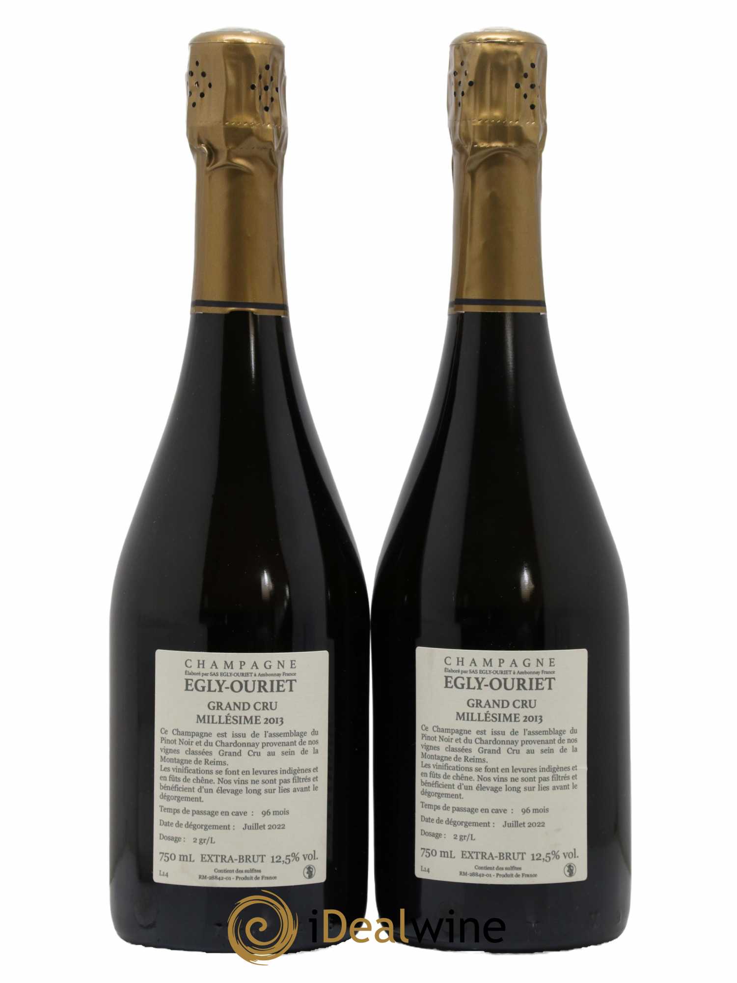 Ambonnay Vieilles Vignes Brut Millésimé Egly-Ouriet  2013 - Lot de 2 bouteilles - 1