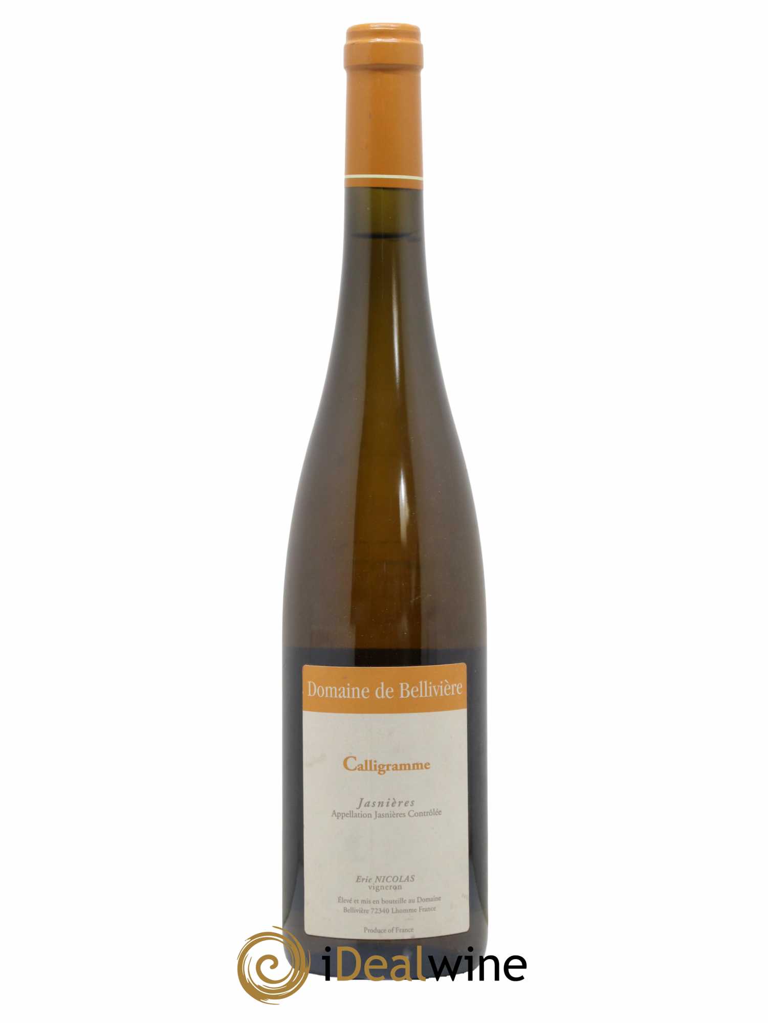 Jasnières Calligramme Domaine de Bellivière 2013 - Lot de 1 bouteille - 0