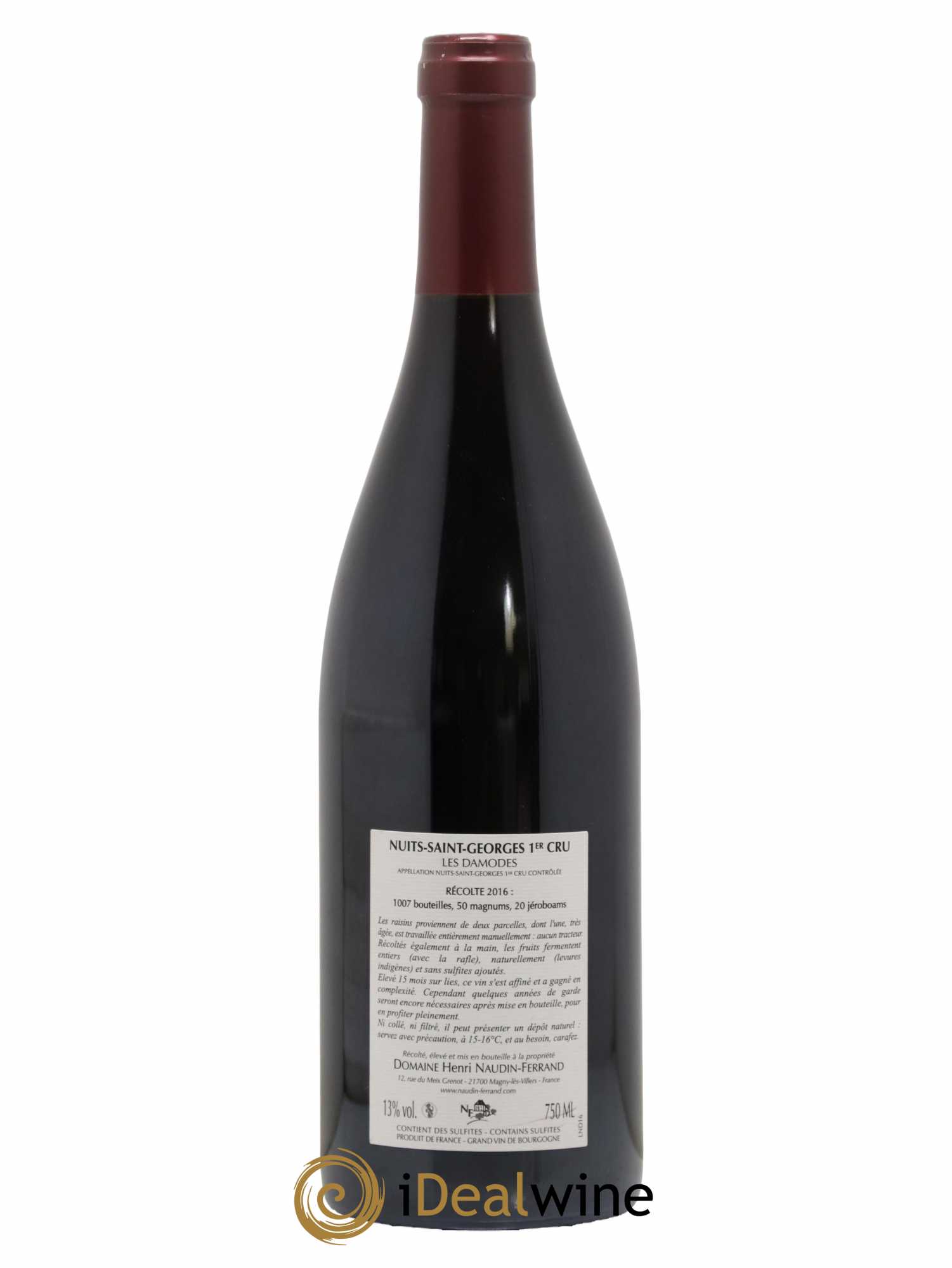 Nuits-Saint-Georges 1er Cru Les Damodes Naudin-Ferrand (Domaine) 2016 - Lot de 1 bouteille - 1