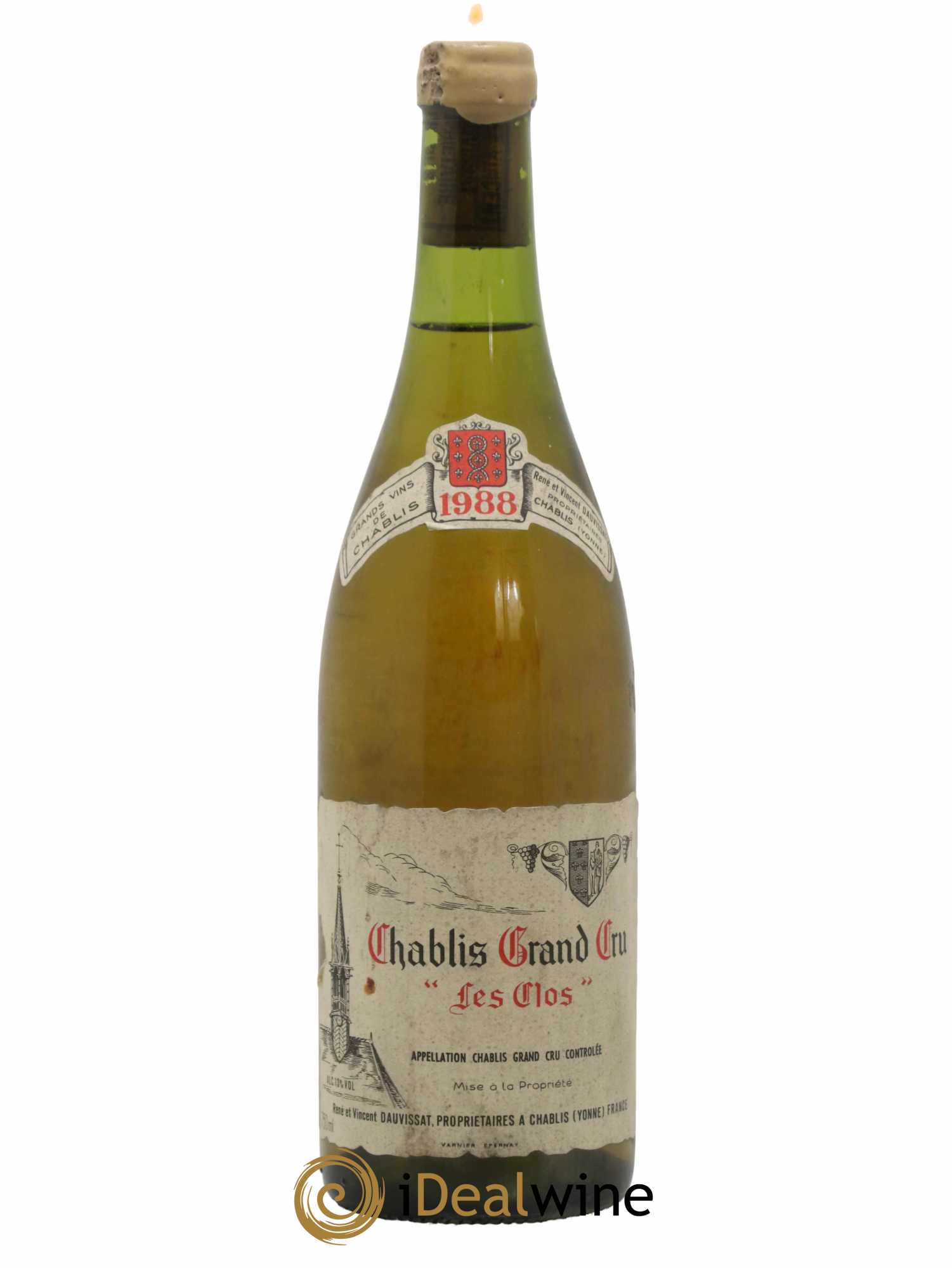 Chablis Grand Cru Les Clos Vincent Dauvissat (Domaine) 1988 - Lot de 1 bouteille - 0