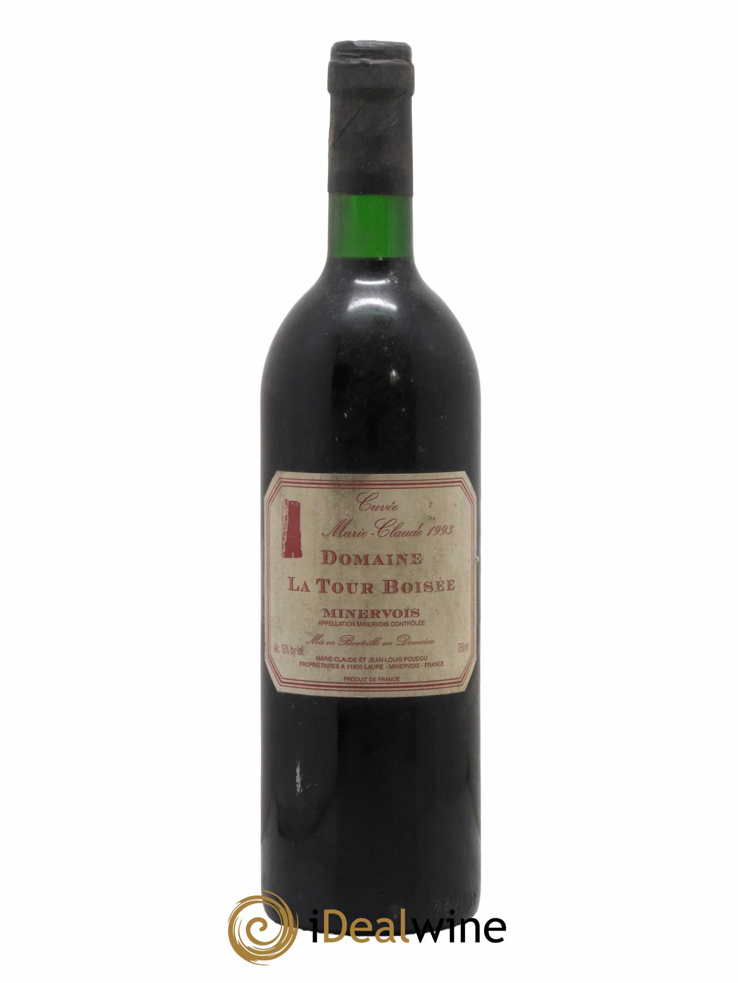 Minervois Cuvee Marie Claude Domaine La Tour Boisee 1993 - Lot de 1 bouteille - 0