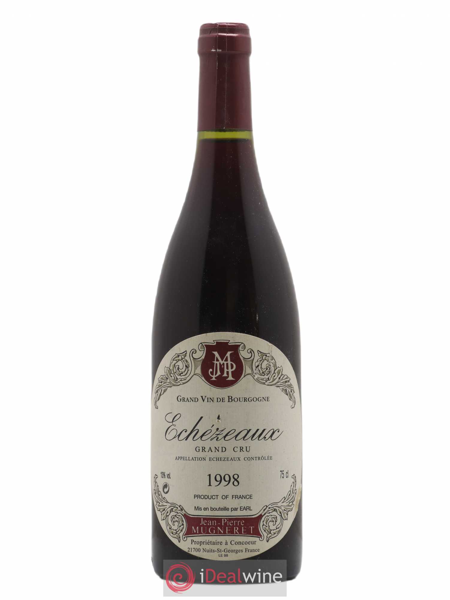 Echezeaux Grand Cru Domaine Jean-Pierre Mugneret 1998 - Lot de 1 bouteille - 0