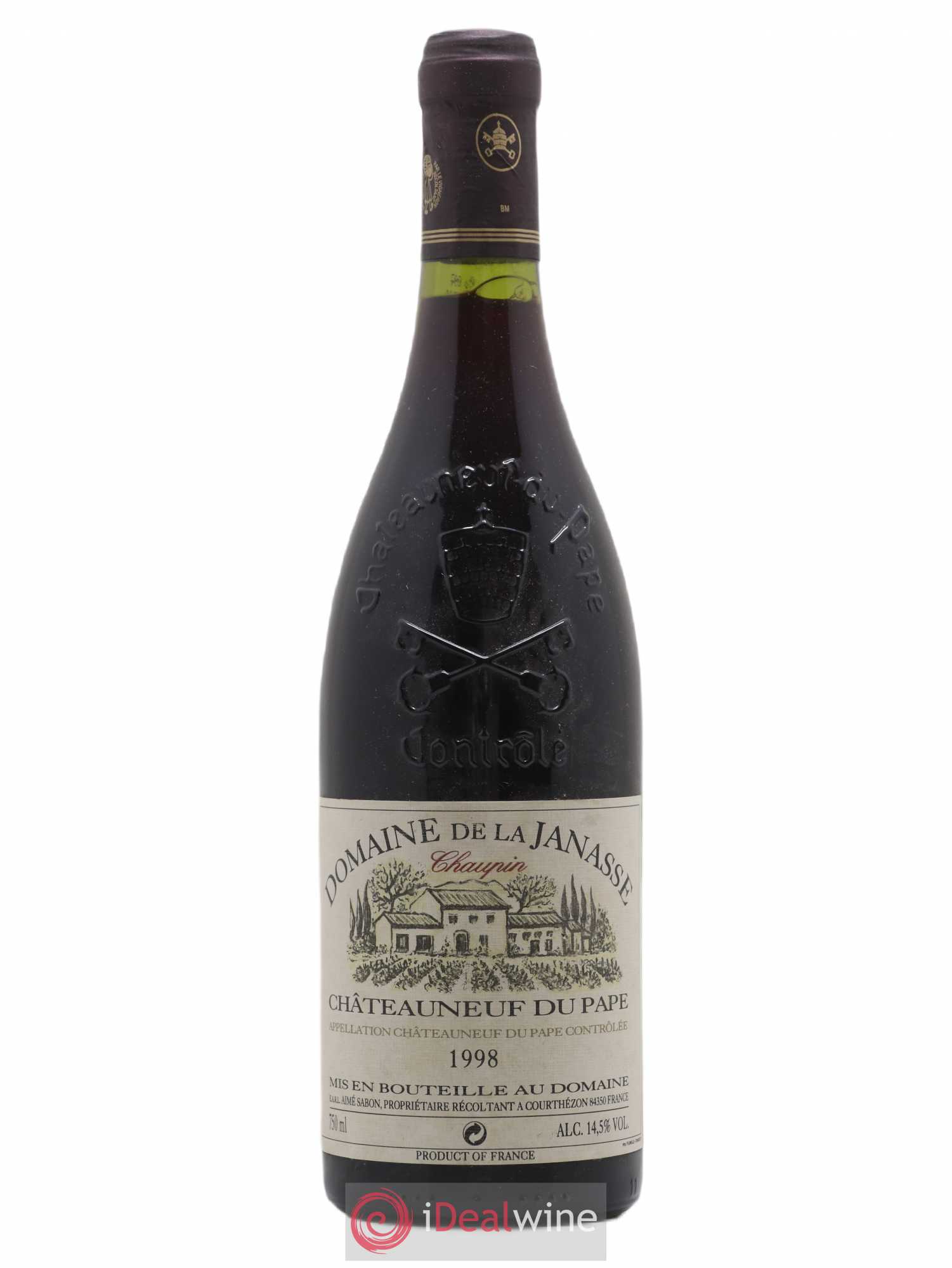Châteauneuf-du-Pape Cuvée Chaupin La Janasse (Domaine de) 1998 - Lot de 1 bouteille - 0