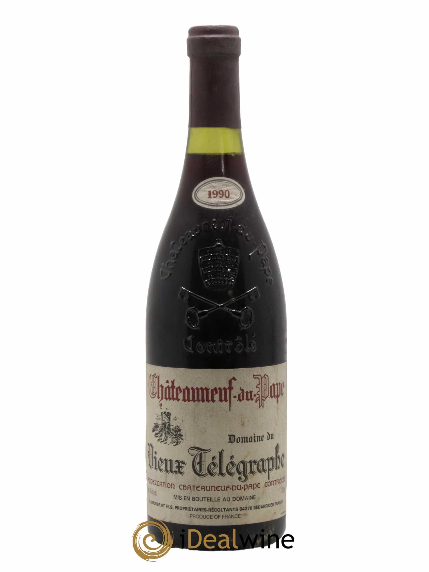 Châteauneuf-du-Pape Vieux Télégraphe (Domaine du) Vignobles Brunier 1990 - Lotto di 1 bottiglia - 0