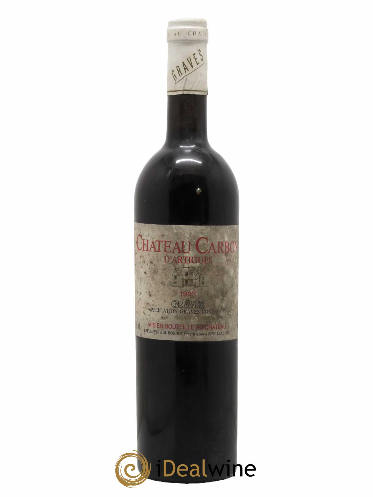 Graves Château Carbon D Artigues 1993 - Lot de 1 bouteille - 0