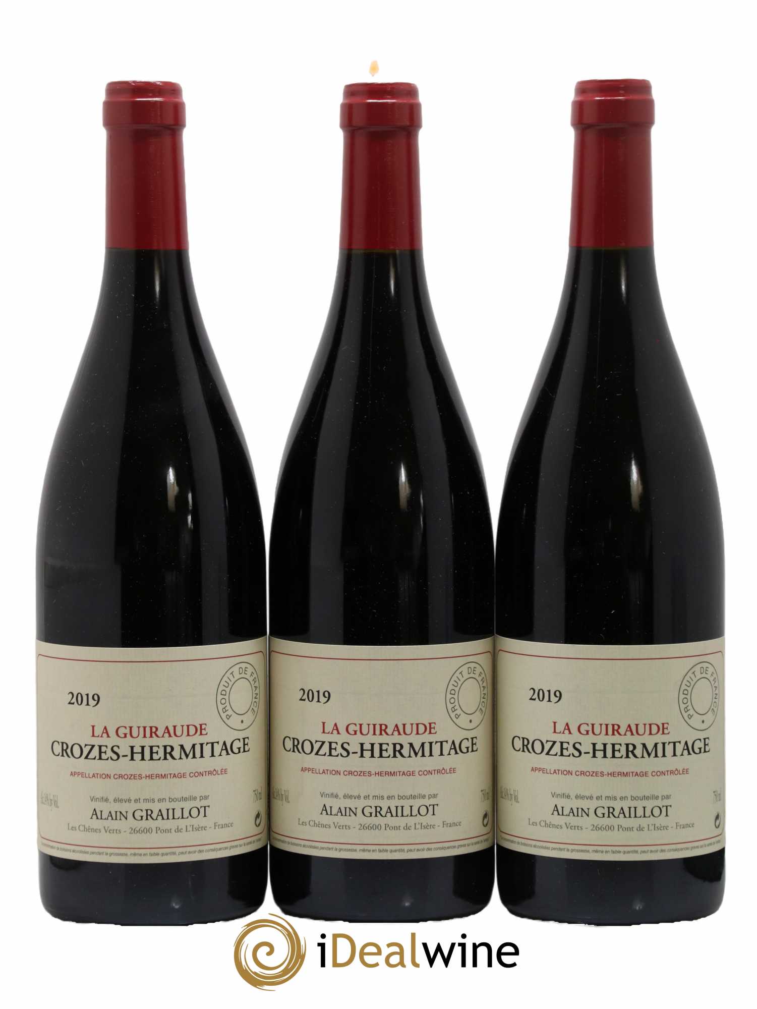 Crozes-Hermitage La Guiraude Domaine Graillot  2019 - Lot de 6 bouteilles - 1