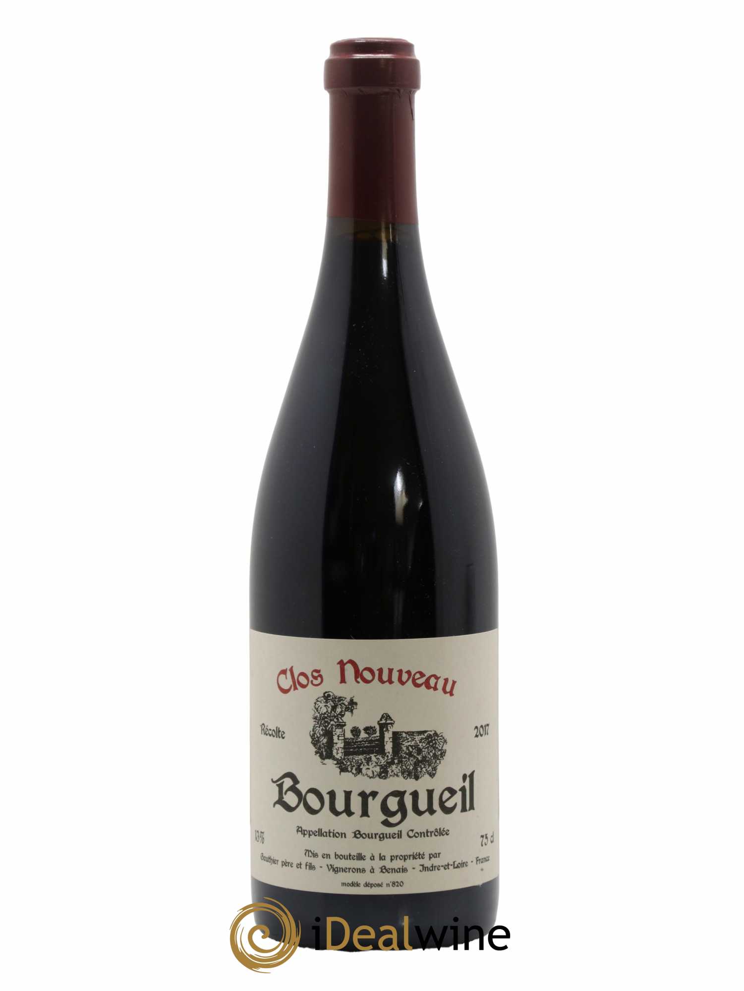 Bourgueil Clos Nouveau Domaine du Bel Air 2017 - Lot de 1 bouteille - 0