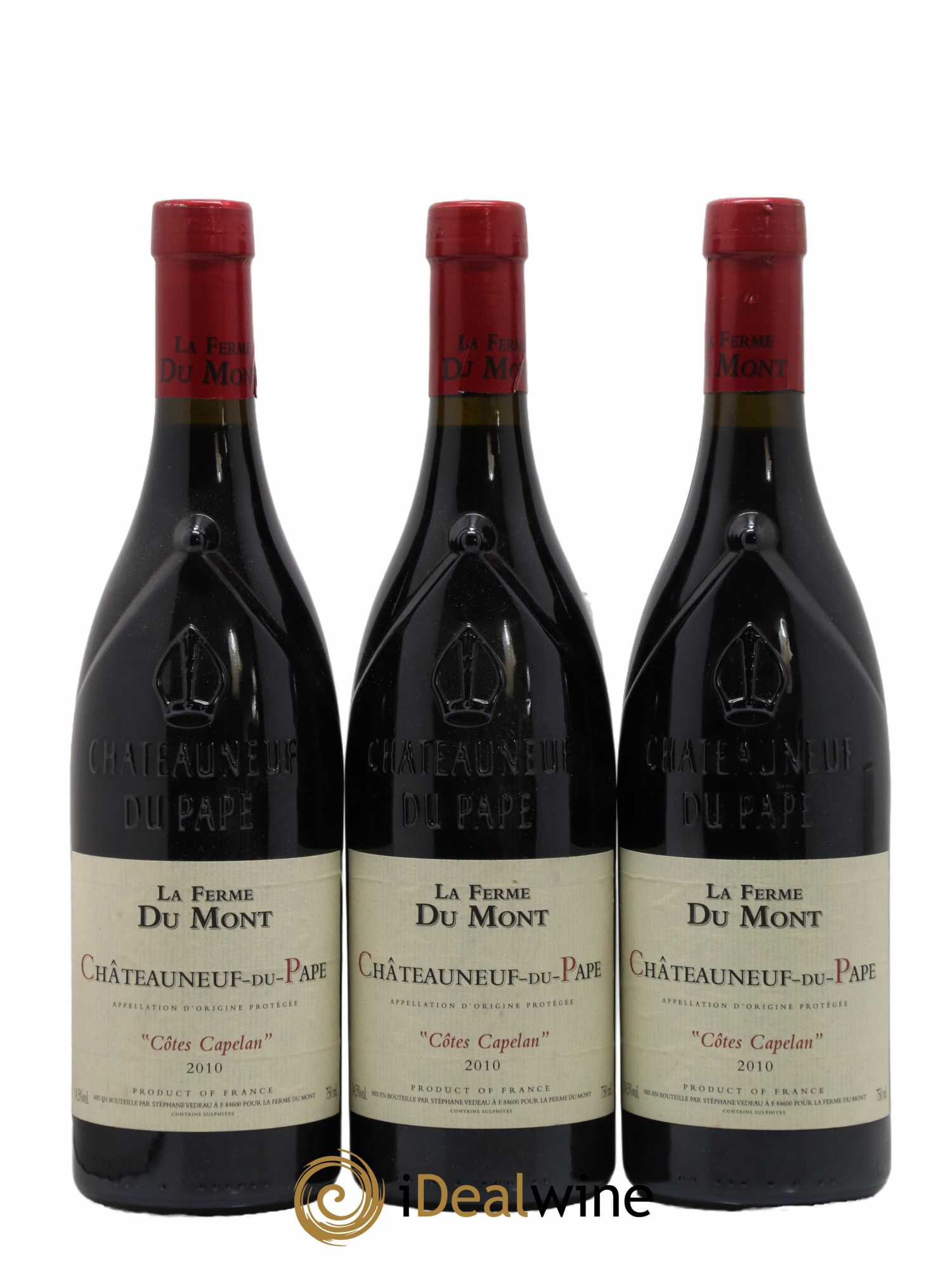 Châteauneuf-du-Pape Côtes Capelan La Ferme du Mont 2010 - Lot de 3 bouteilles - 0