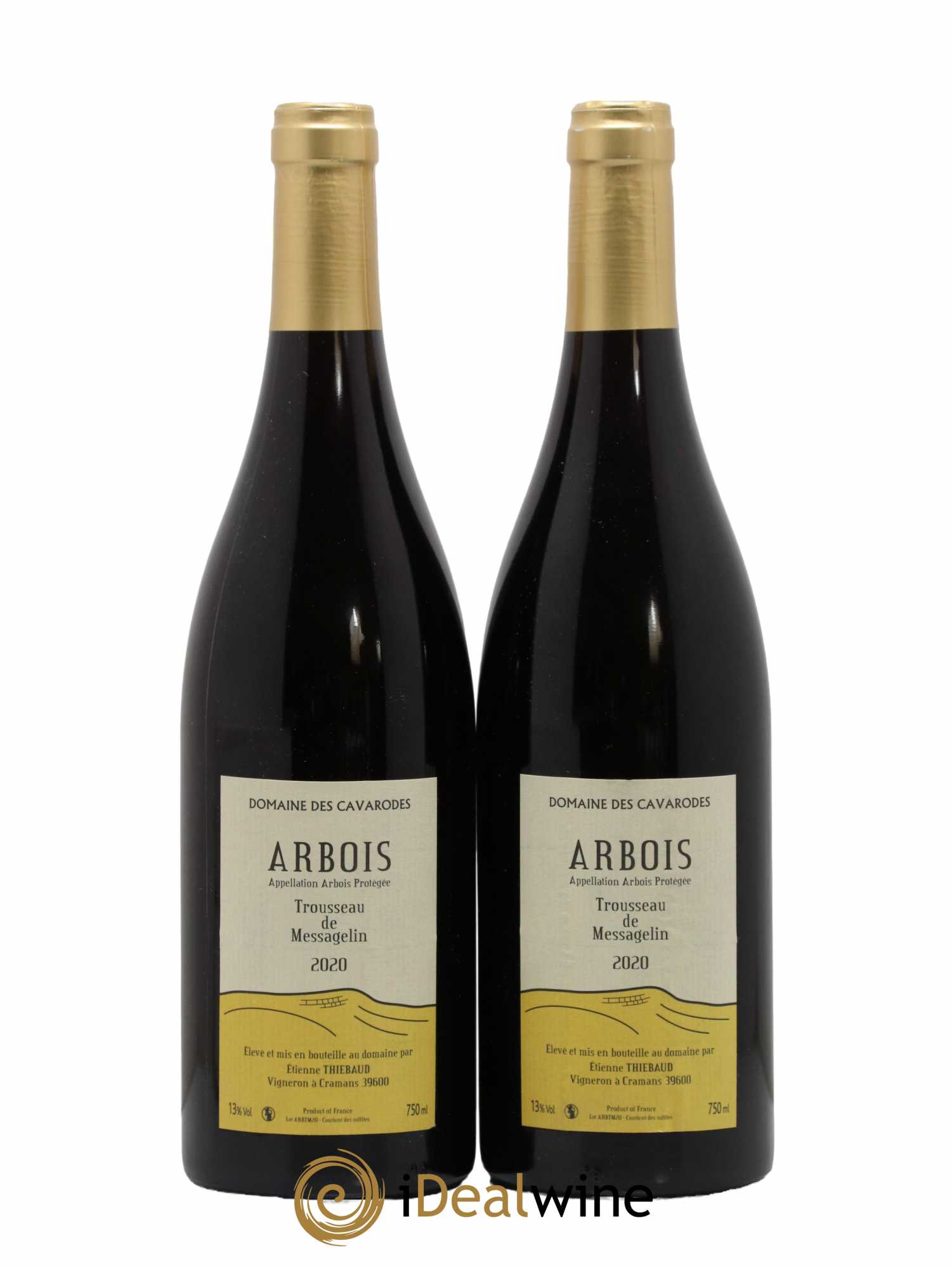 Arbois Trousseau de Messagelin Cavarodes (Domaine des) - Etienne Thiébaud 2020 - Lot de 2 bouteilles - 0