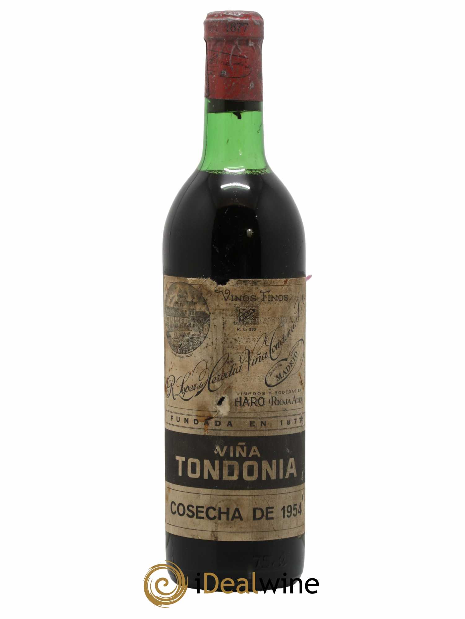 Rioja DOCA Reserva Vina Tondonia R. Lopez de Heredia 1954 - Lot de 1 bouteille - 0
