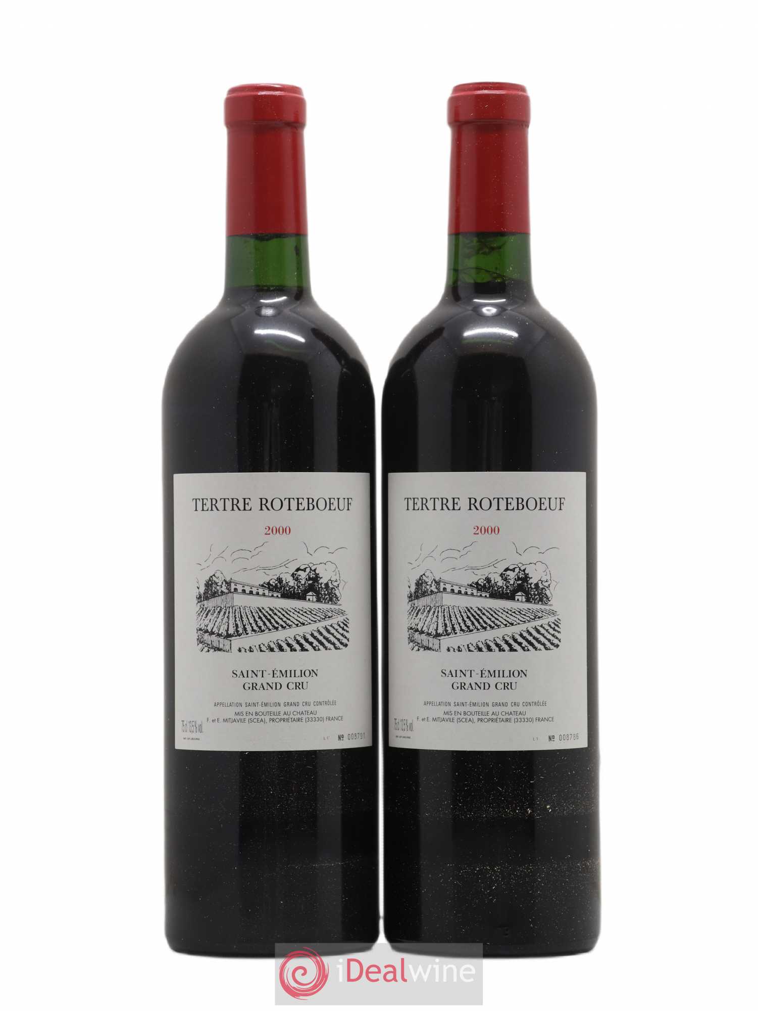 Château Tertre Roteboeuf 2000 - Lot de 2 bouteilles - 0