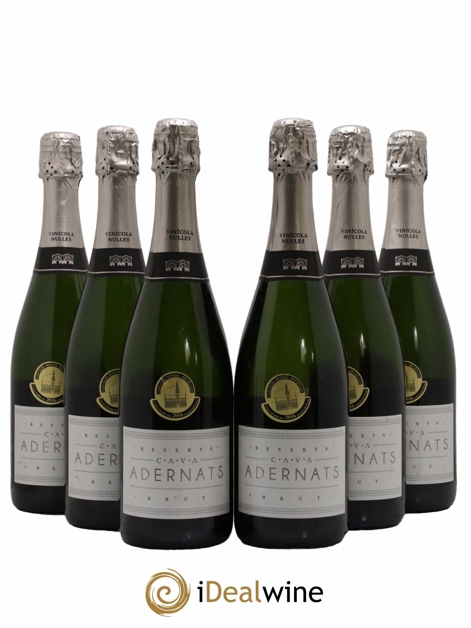 Espagne Cava Adernats Reserva - Lot de 6 bouteilles - 0