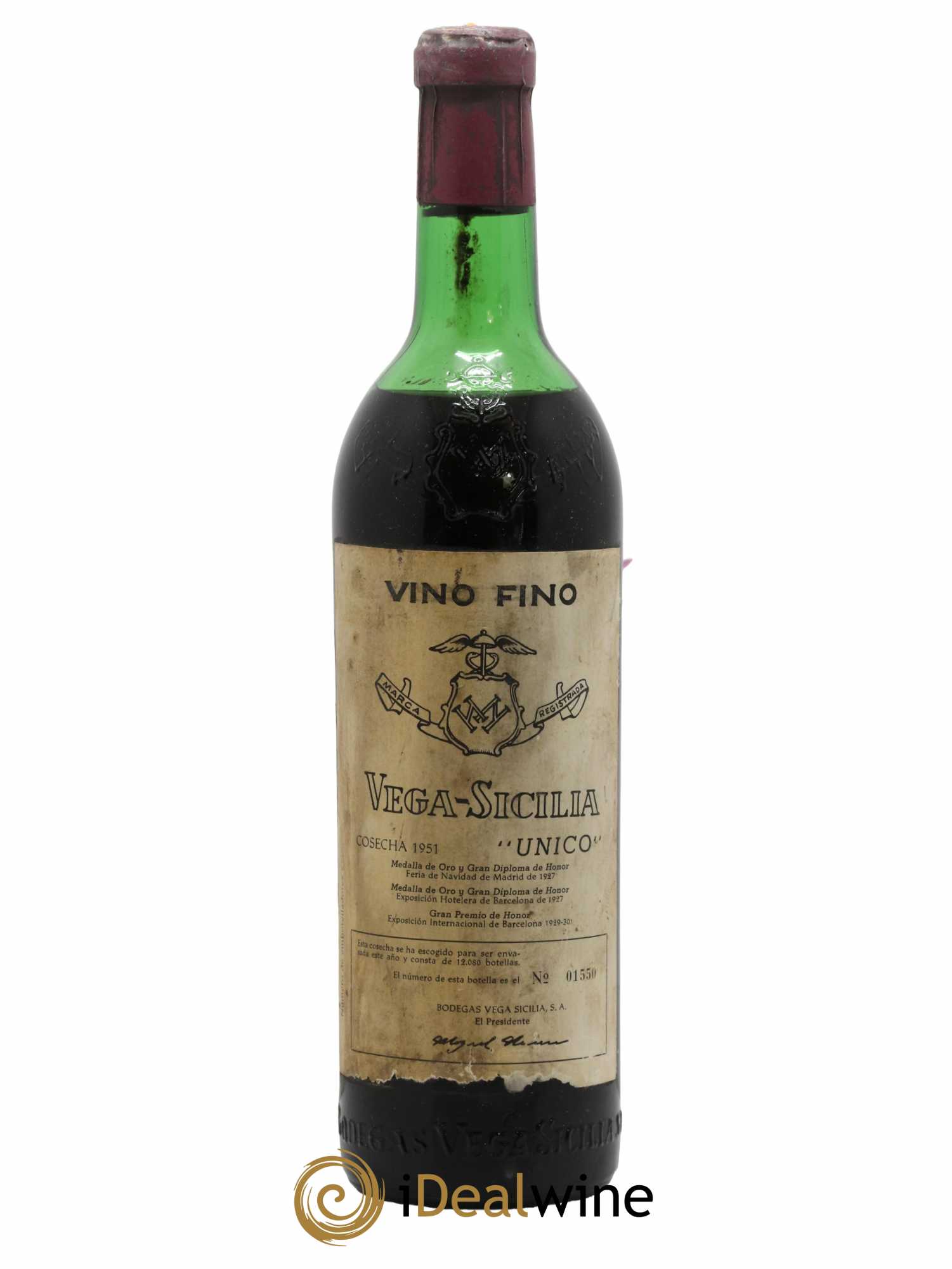 Ribera Del Duero DO Vega Sicilia Unico Famille Alvarez 1951 - Lot de 1 bouteille - 0