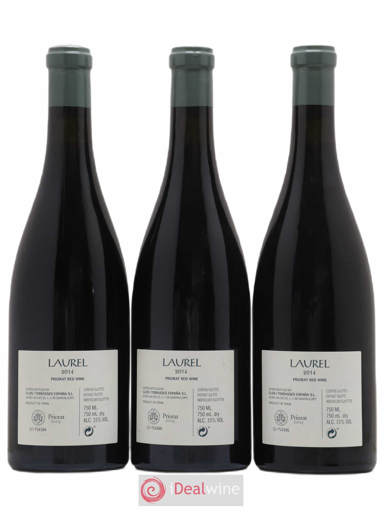 Priorat DOCA Laurel Clos I Terrasses 2014 - Posten von 3 Flaschen - 1