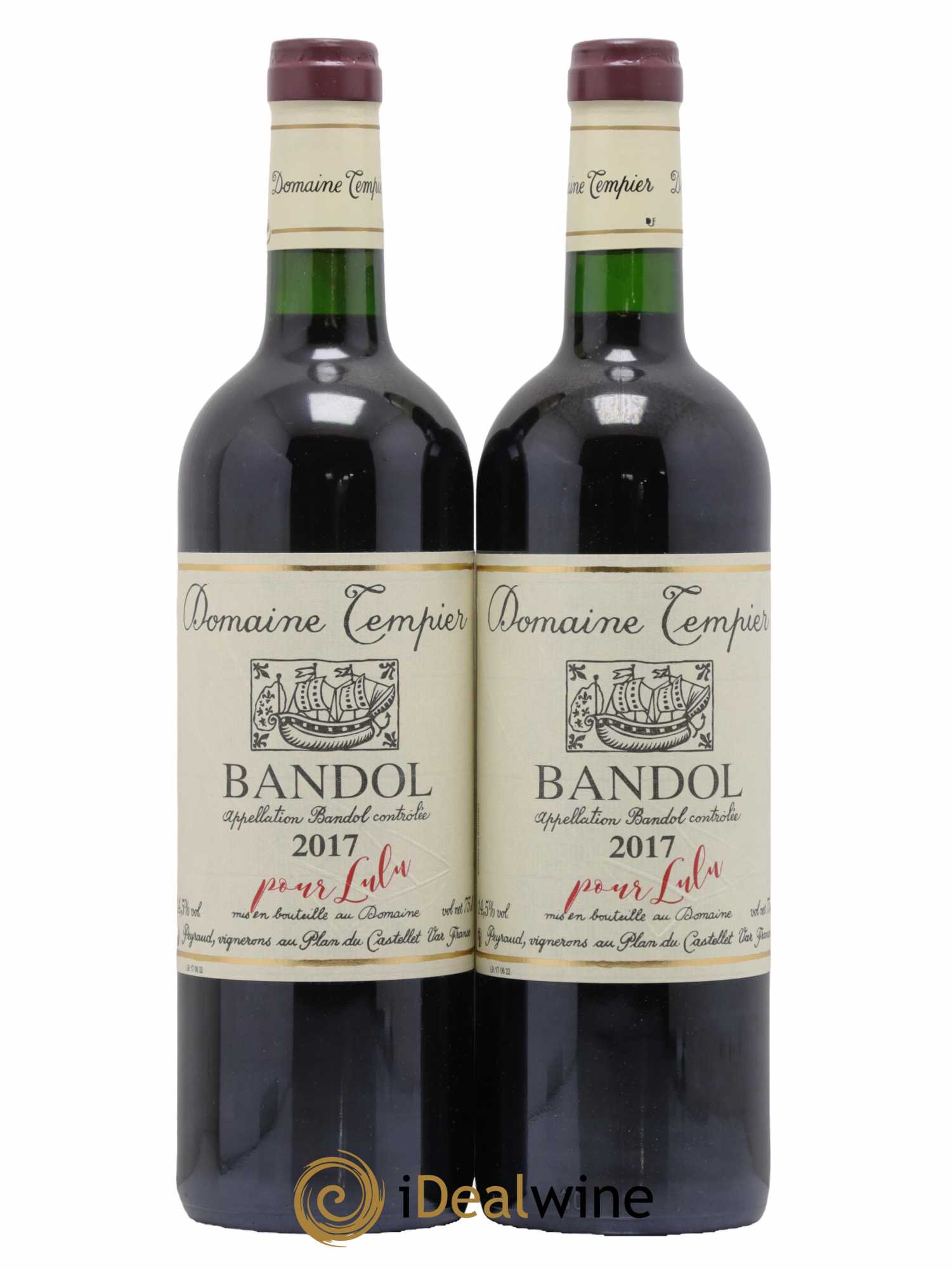 Bandol Domaine Tempier Lulu et Lucien Famille Peyraud 2017 - Lot de 2 bouteilles - 0