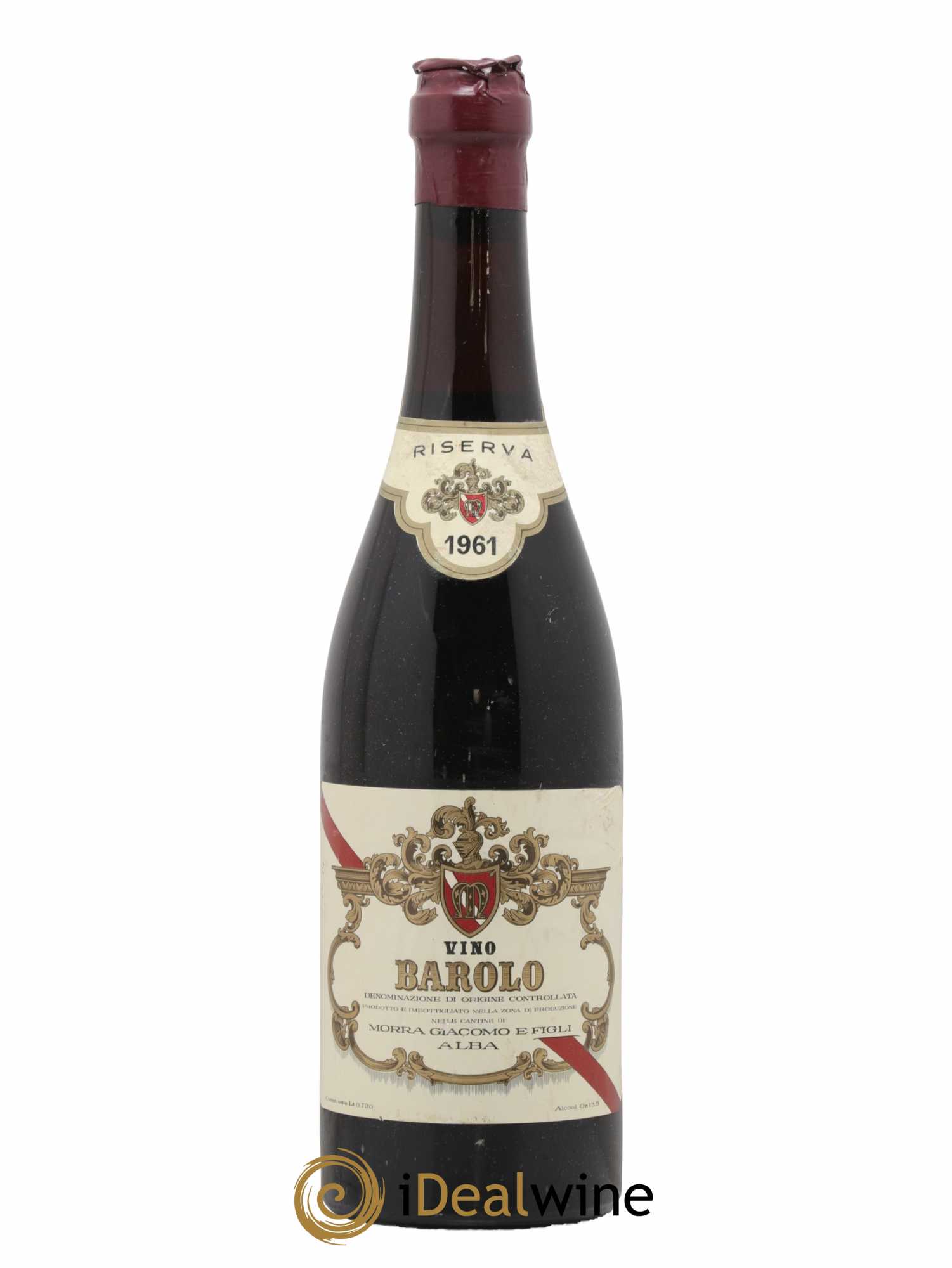 Barolo Riserva Morra Giacomo 1961 - Lot de 1 bouteille - 0