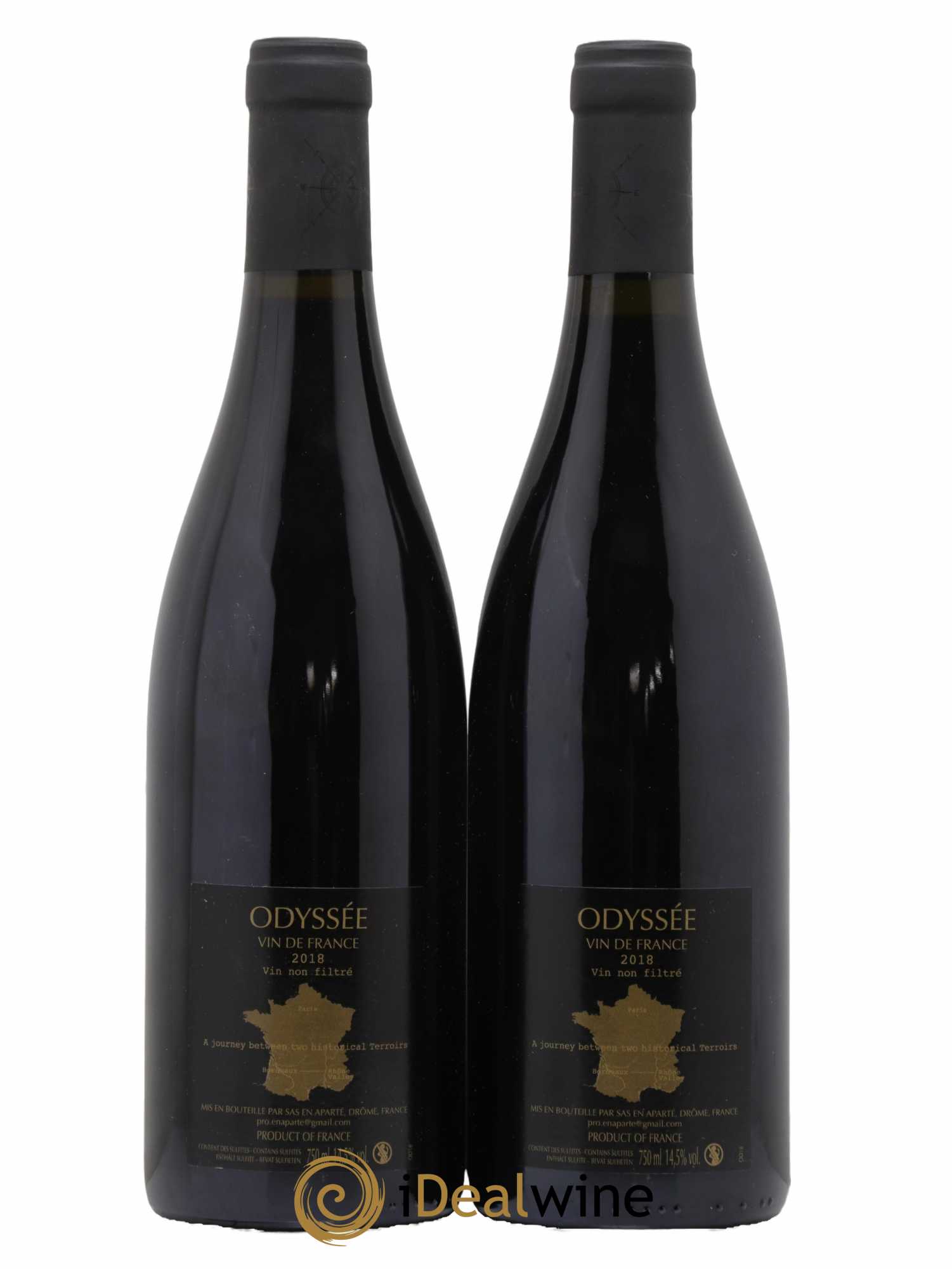 Vin de France Odysée En Aparté 2018 - Lot de 2 bouteilles - 1