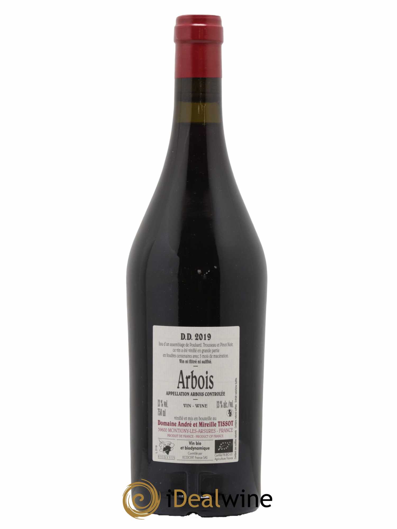 Arbois DD Bénédicte et Stéphane Tissot 2019 - Lot de 1 bouteille - 1
