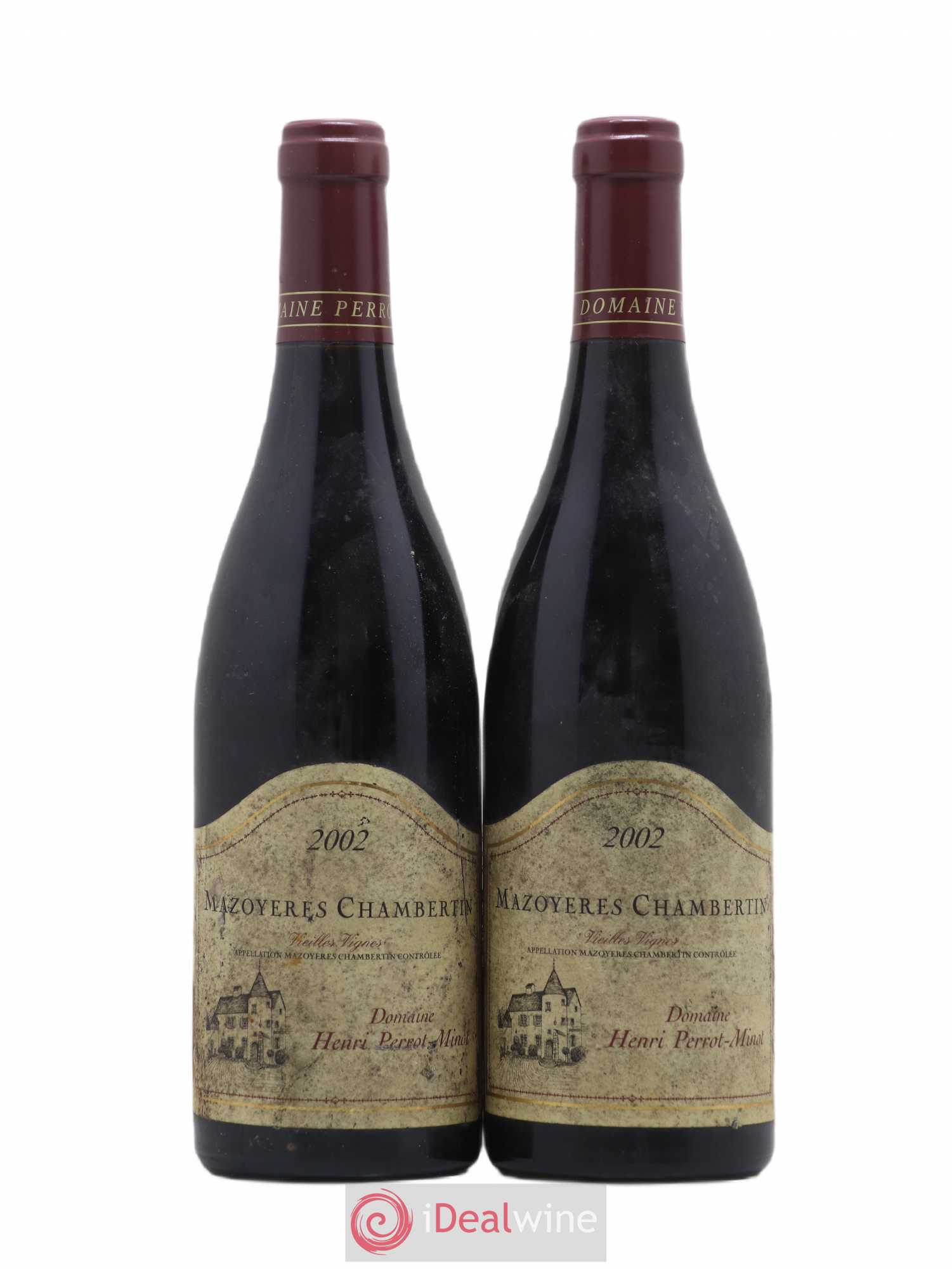 Mazoyères-Chambertin Grand Cru Vieilles Vignes Perrot-Minot 2002 - Lot de 2 bouteilles - 0