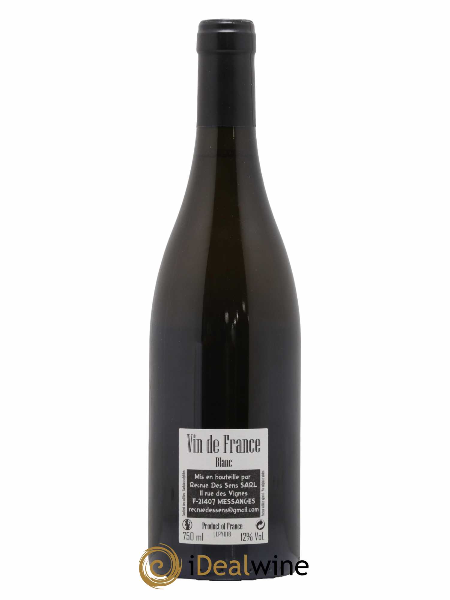 Vin de France Love and Pif Yann Durieux - Recrue des Sens  2018 - Lot de 1 bouteille - 1