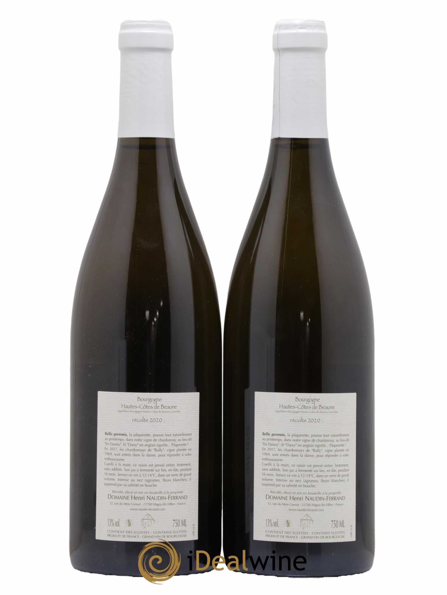 Hautes-Côtes de Beaune Bellis Perennis Naudin-Ferrand (Domaine) 2020 - Lot de 2 bouteilles - 1
