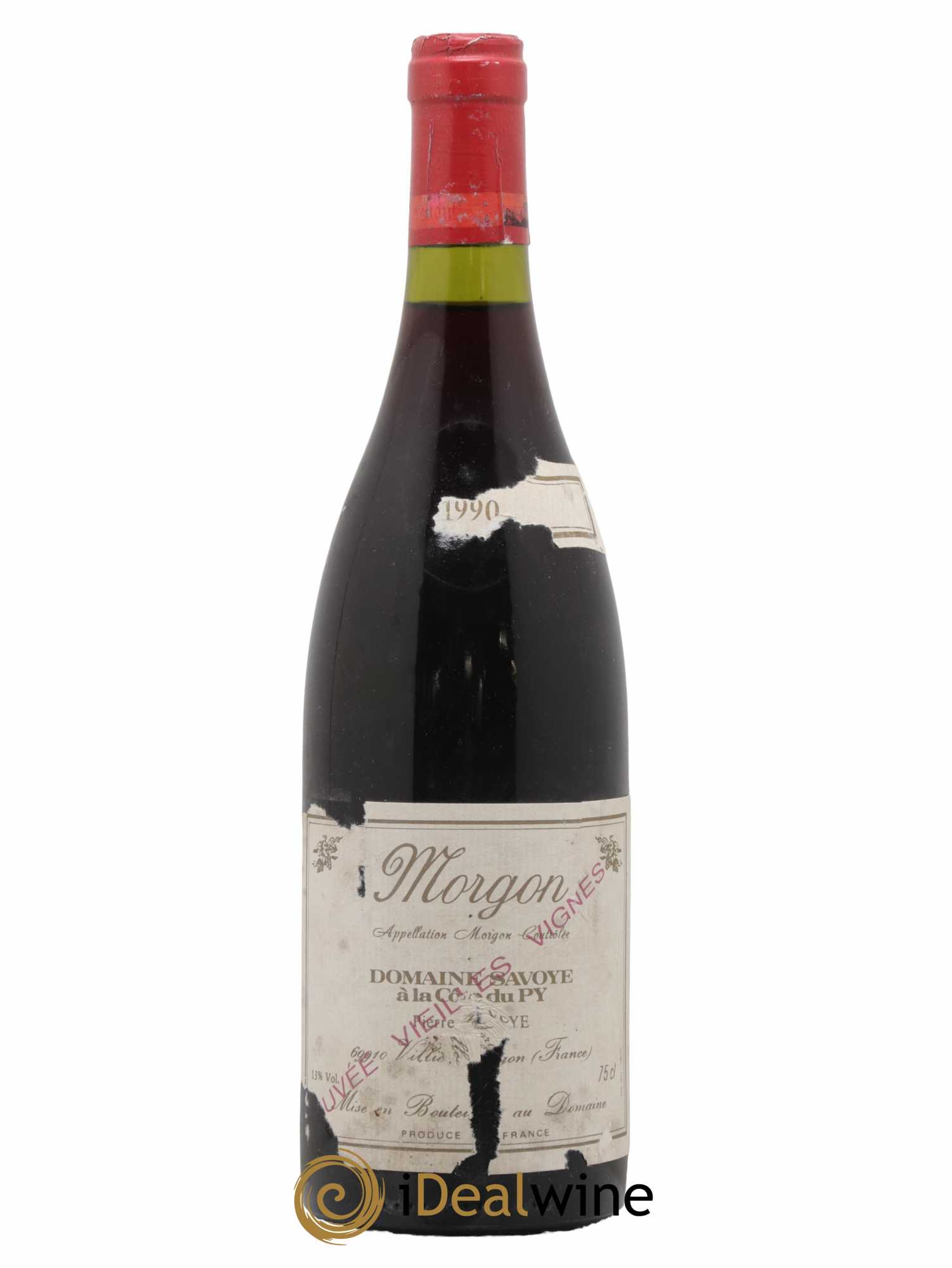 Morgon Vielles Vignes Domaine Savoye 1990 - Lot de 1 bouteille - 0