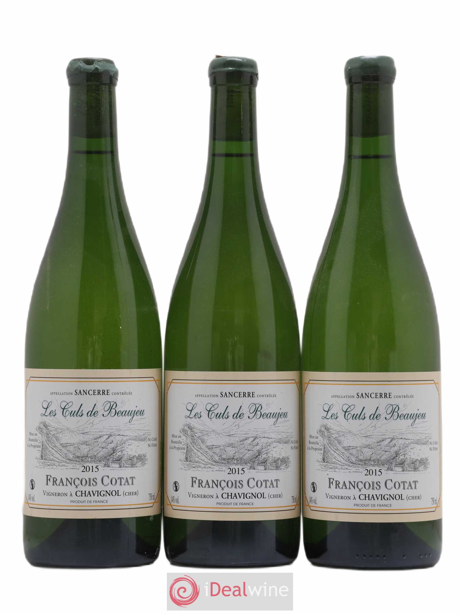 Sancerre Les Culs de Beaujeu François Cotat 2015 - Lot de 3 bouteilles - 0