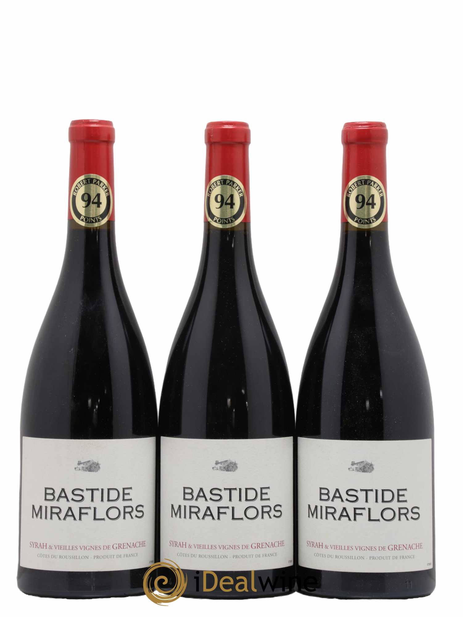 Côtes du Roussillon Bastide Miraflors 2015 - Lot de 3 bouteilles - 0