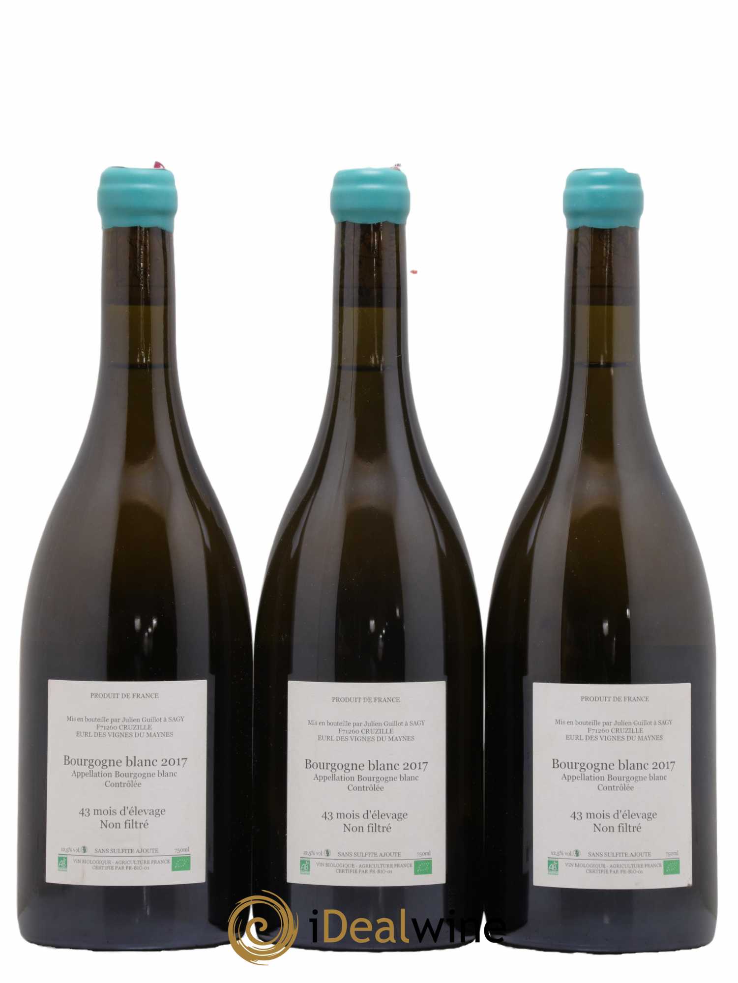 Bourgogne Léandre l'Homme Lion Les Vignes du Maynes  2017 - Lot de 6 bouteilles - 2