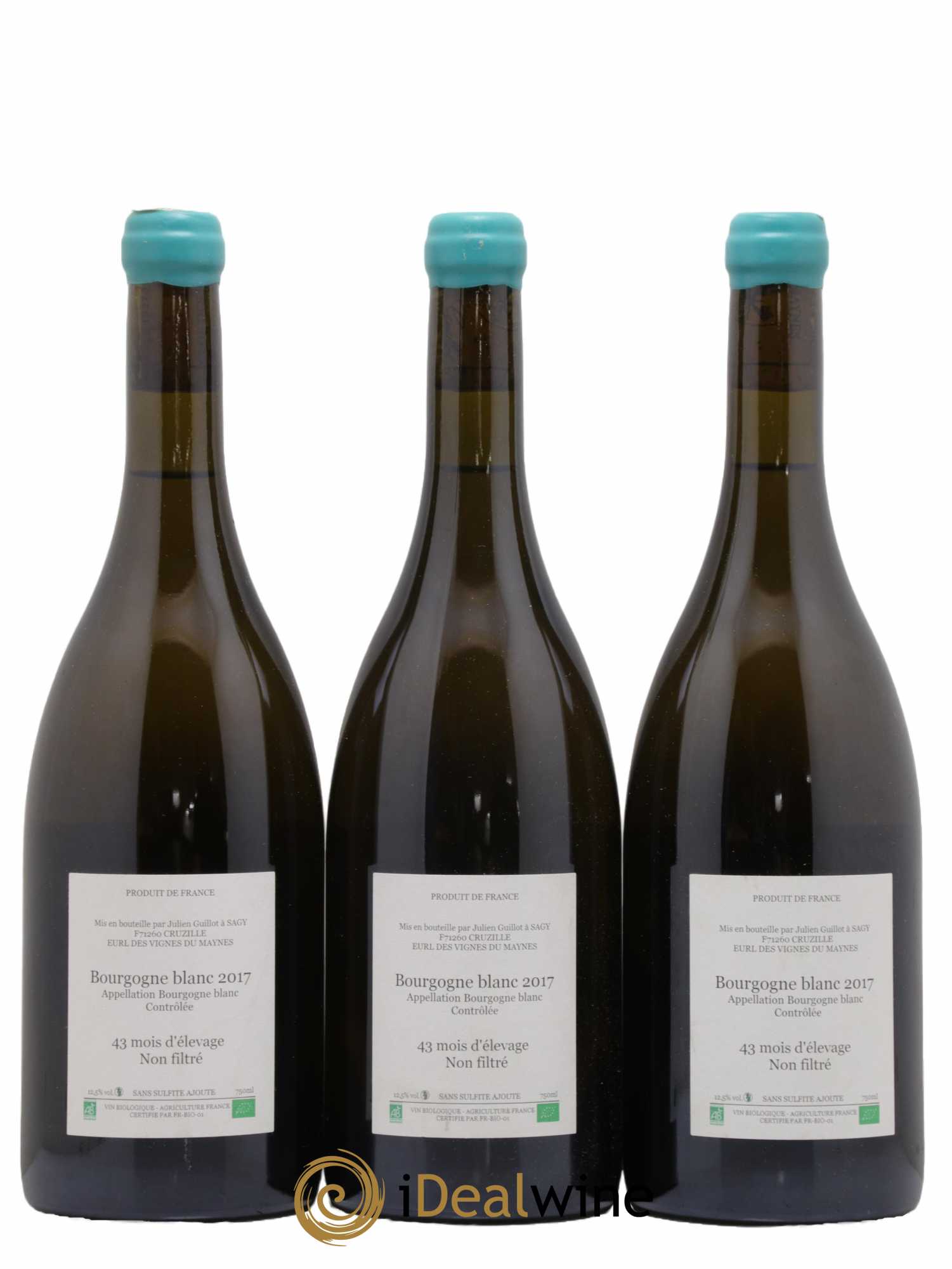 Bourgogne Léandre l'Homme Lion Les Vignes du Maynes  2017 - Lot de 6 bouteilles - 4