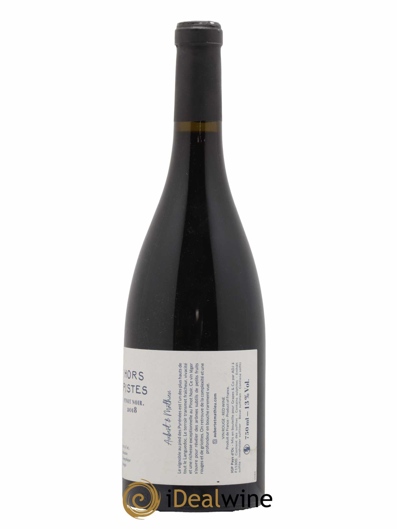 Pays d'Oc Hors Piste Aubert Et Mathieu 2018 - Lot of 1 bottle - 1
