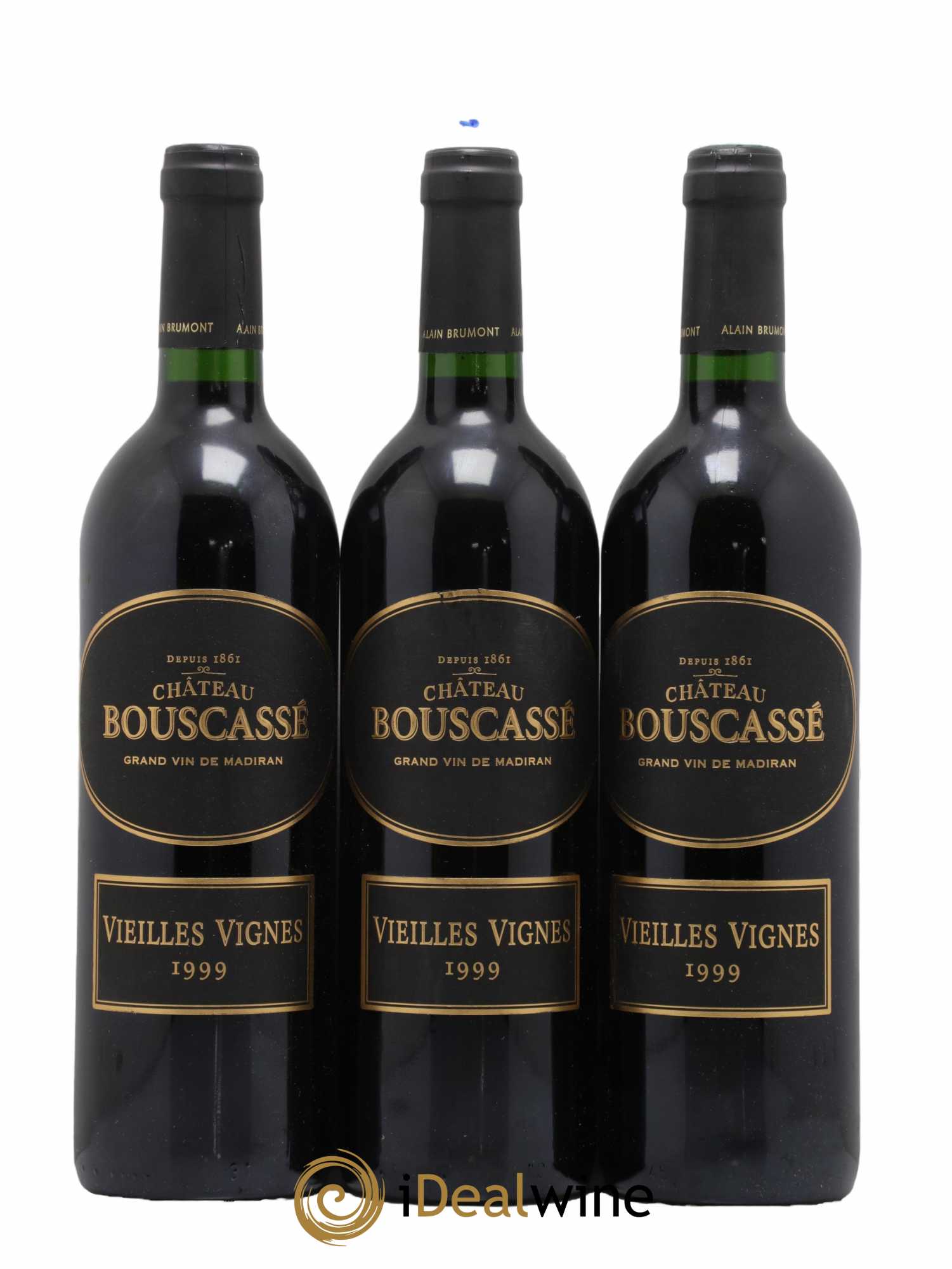 Madiran Vieilles Vignes Château Bouscassé - Alain Brumont 1999 - Posten von 6 Flaschen - 1