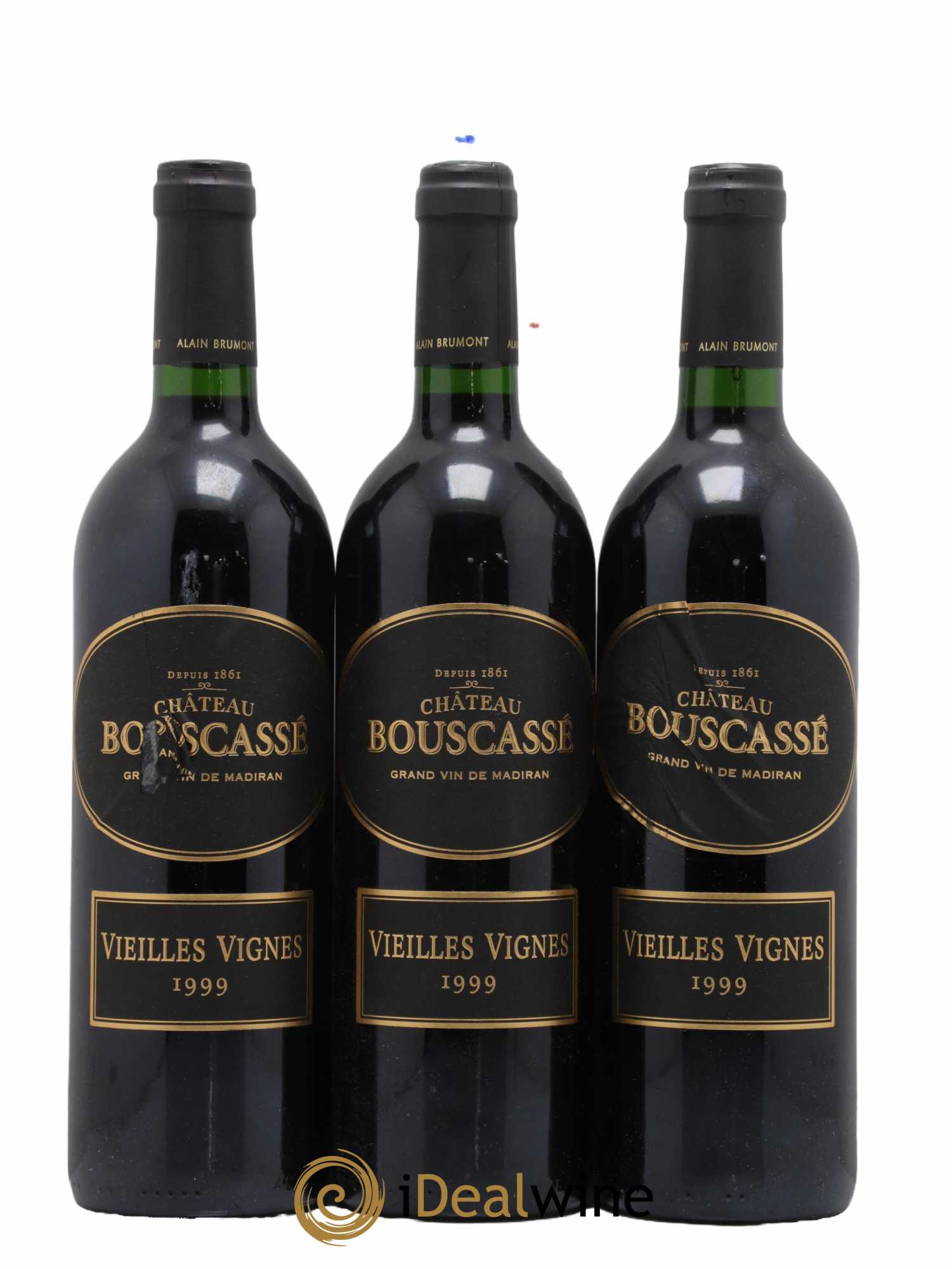 Madiran Vieilles Vignes Château Bouscassé - Alain Brumont 1999 - Posten von 6 Flaschen - 2