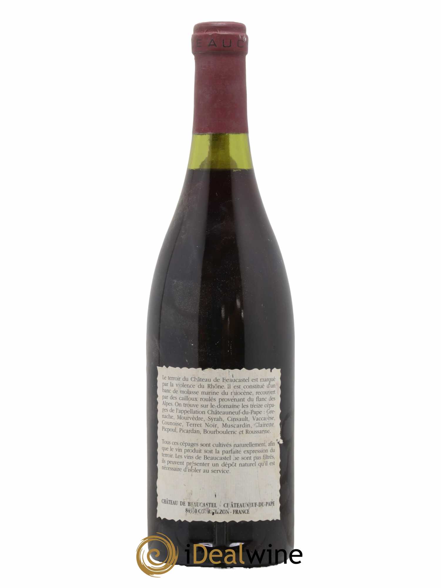 Châteauneuf-du-Pape Château de Beaucastel Famille Perrin 1990 - Lot de 1 bouteille - 1