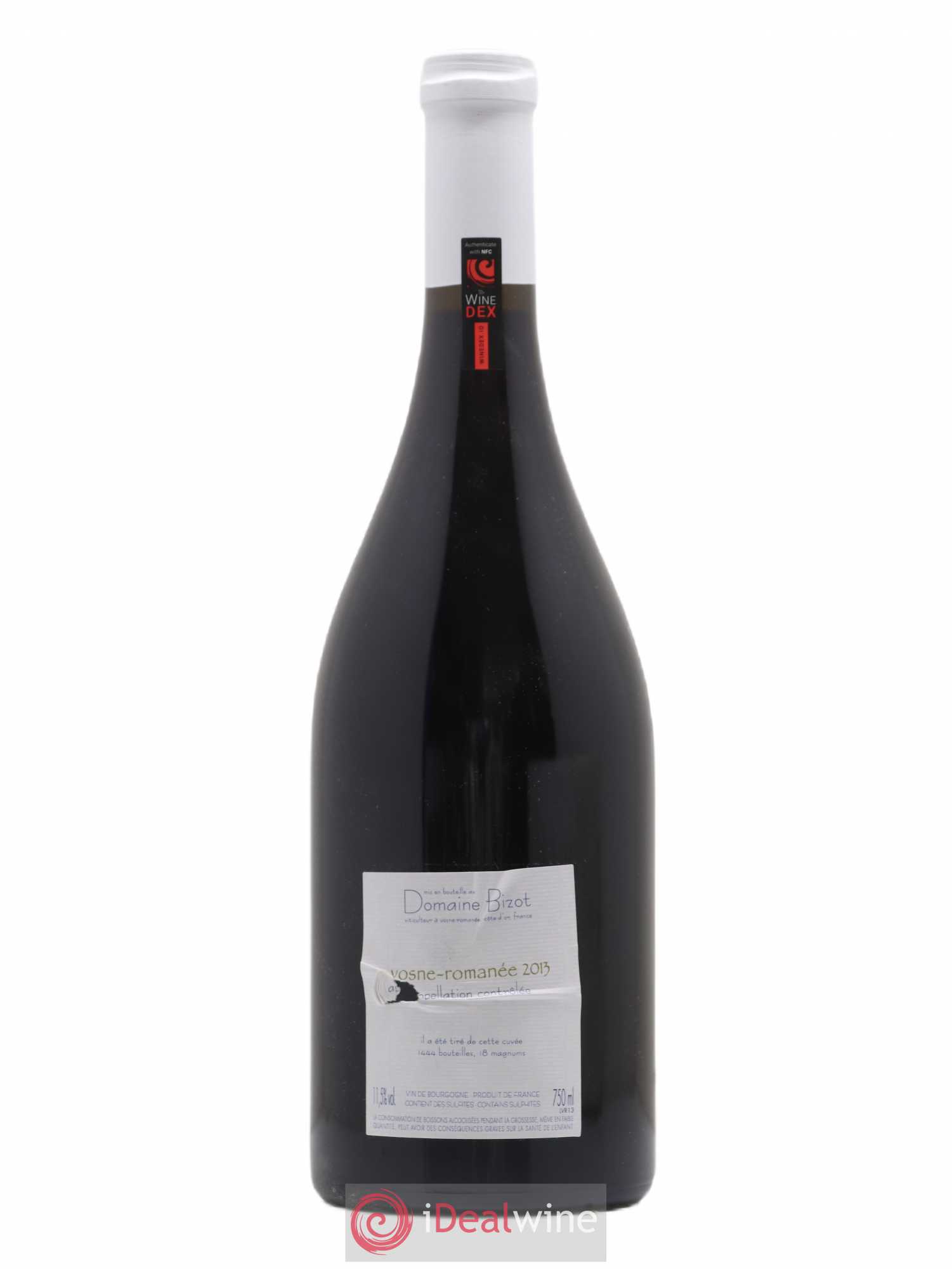 Vosne-Romanée Bizot (Domaine) 2013 - Lot de 1 bouteille - 1