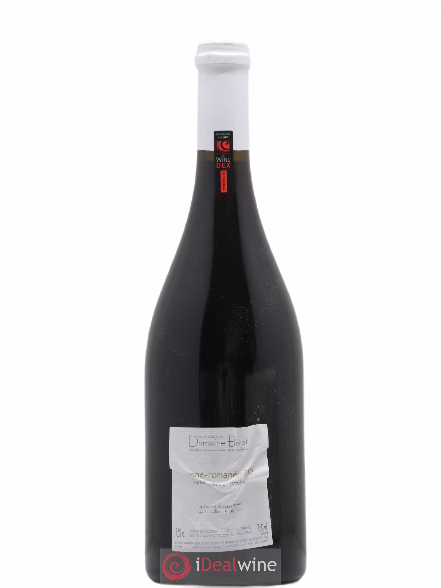 Vosne-Romanée Bizot (Domaine) 2013 - Lot de 1 bouteille - 1