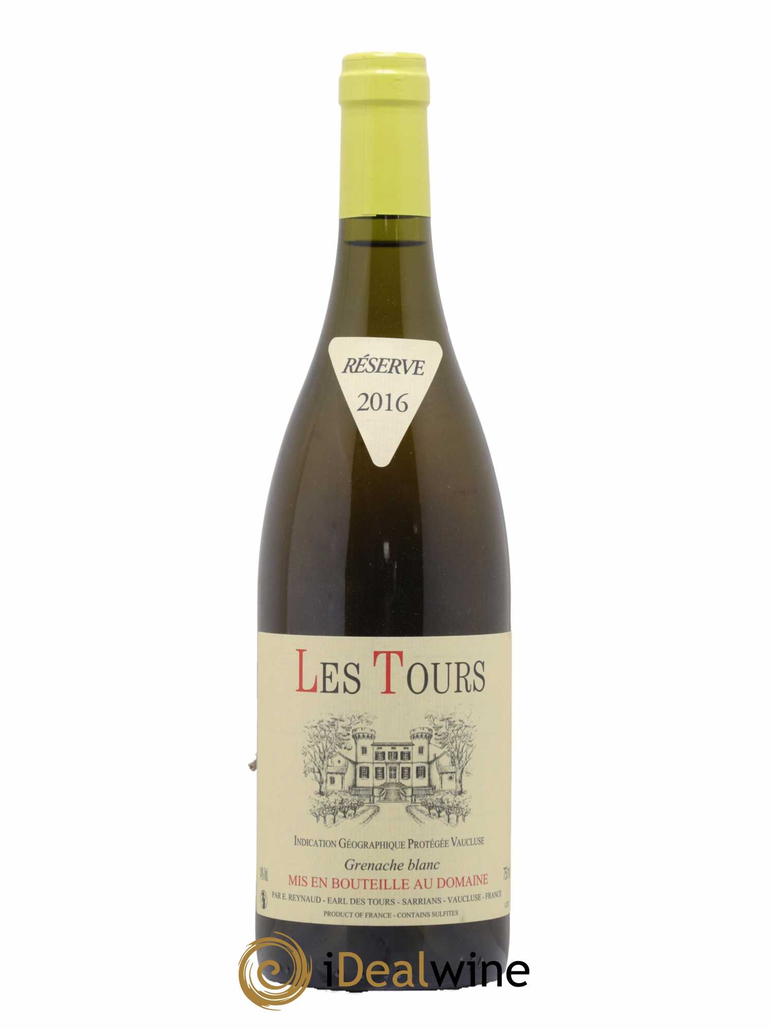 Vaucluse (Vin de Pays de Vaucluse) Les Tours Grenache Blanc Emmanuel Reynaud 2016 - Lot de 1 bouteille - 0