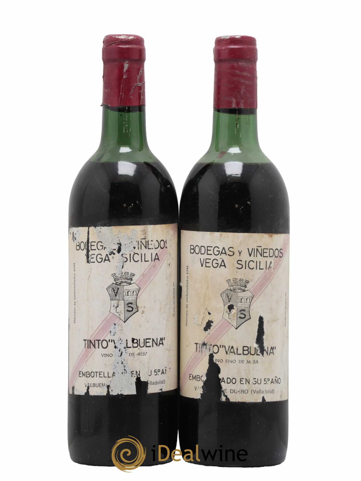 Ribera Del Duero DO Vega Sicilia Valbuena 5 ano Famille Alvarez - Posten von 2 Flaschen - 0