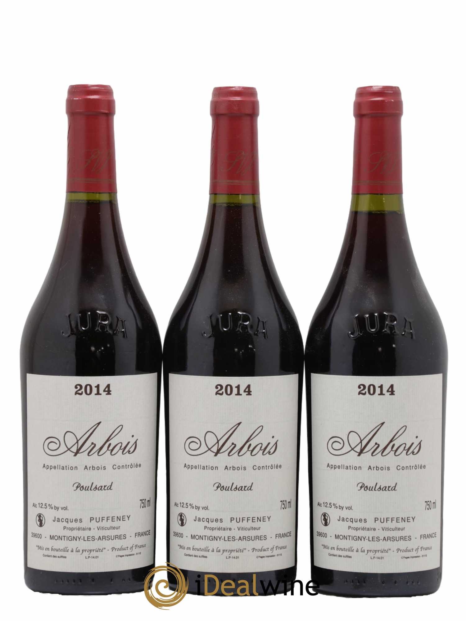 Arbois Poulsard Jacques Puffeney 2014 - Lotto di 3 bottiglie - 0