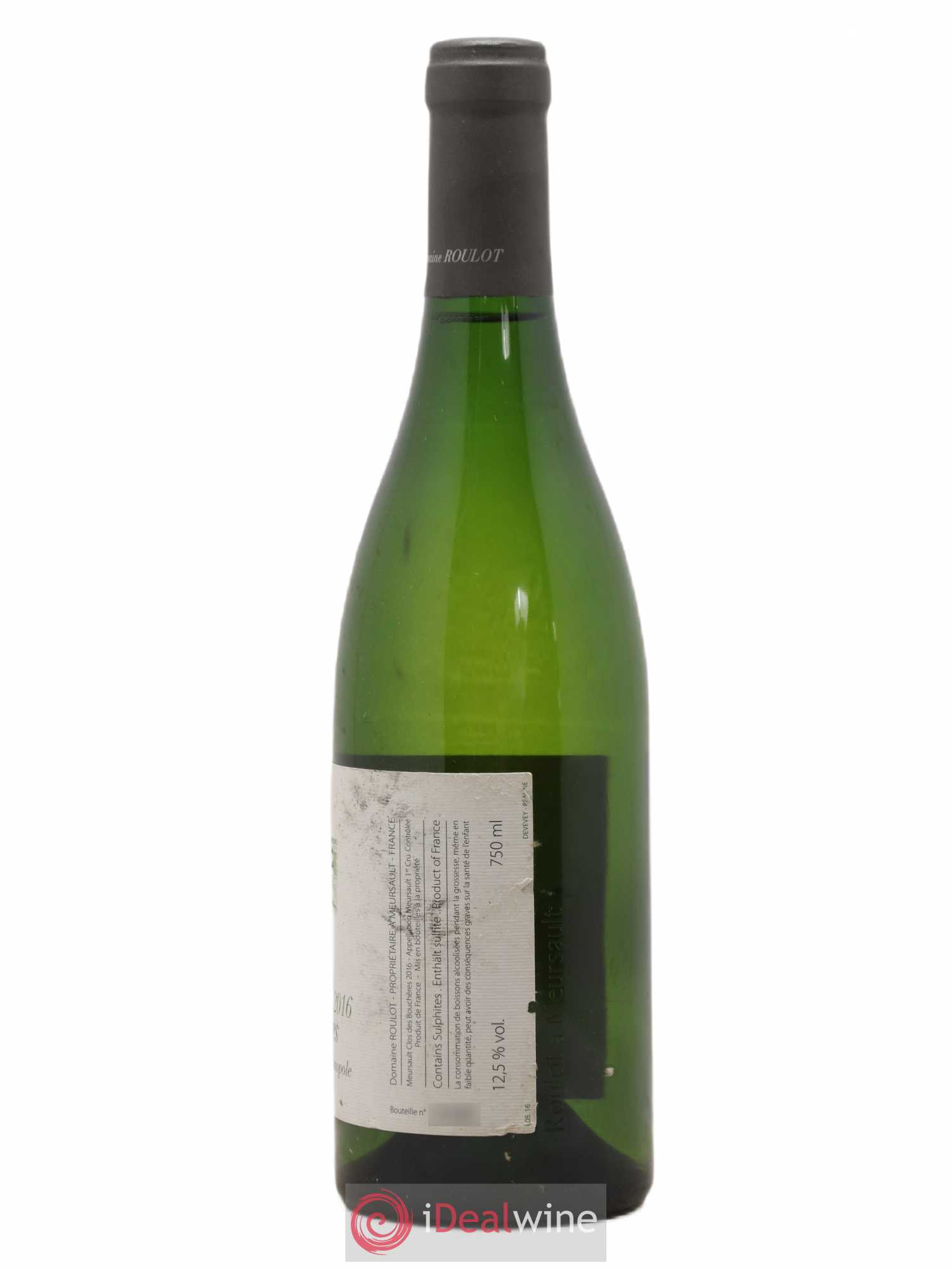 Meursault 1er Cru Clos des Bouchères Roulot (Domaine) 2016 - Lot de 1 bouteille - 1