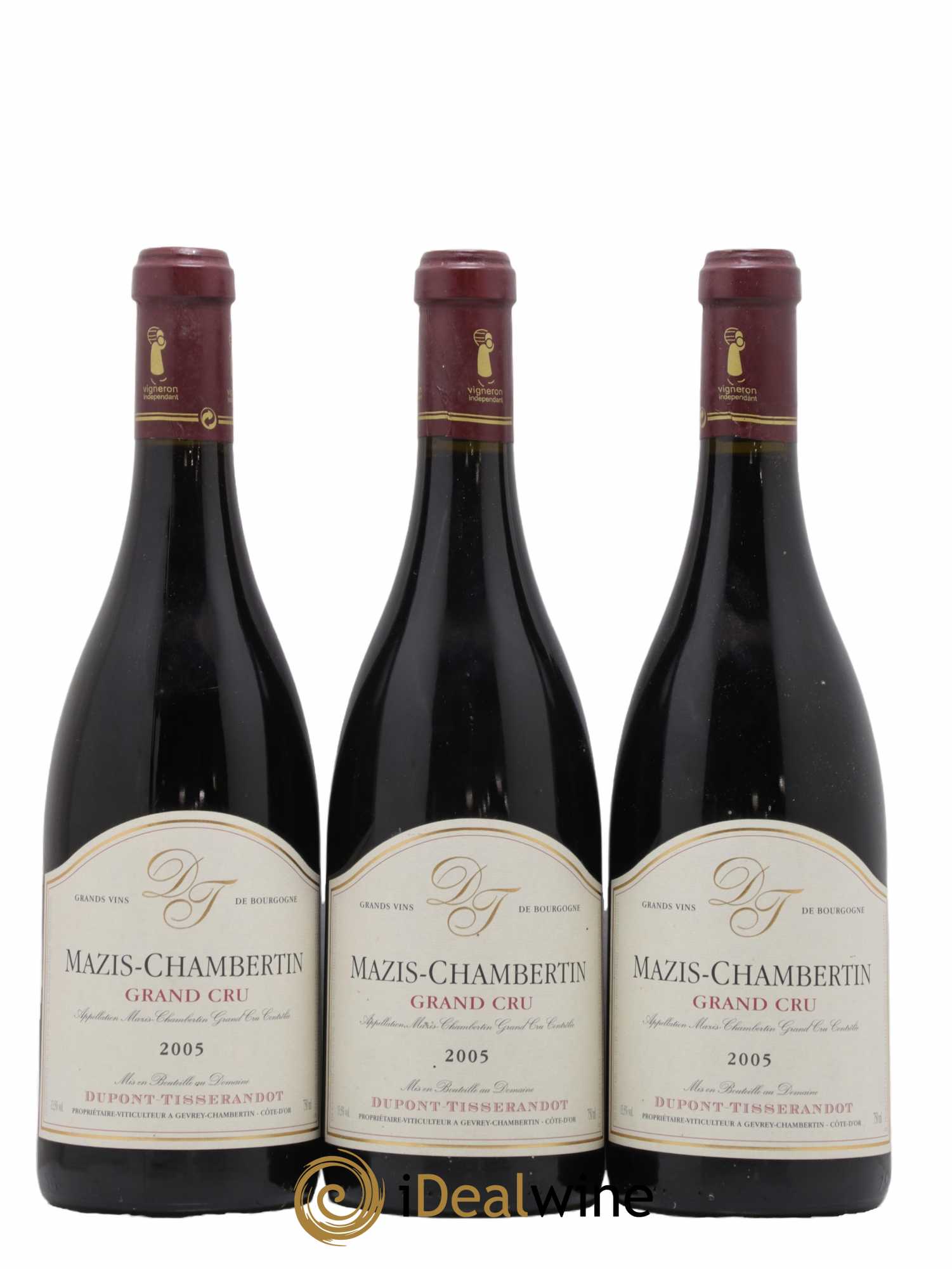 Mazis-Chambertin Grand Cru Dupont-Tisserandot (Domaine) 2005 - Lot de 3 bouteilles - 0