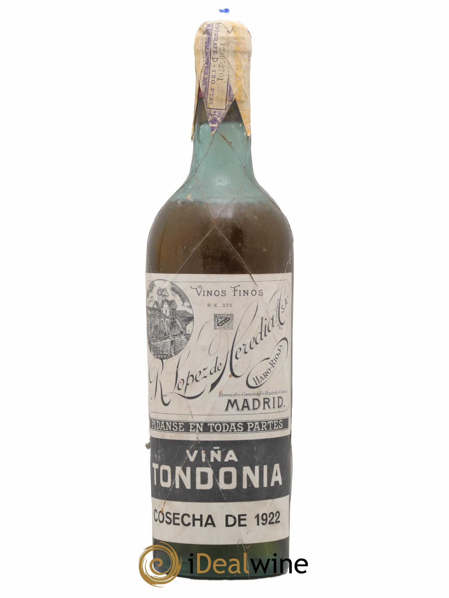 Rioja DOCA Reserva Vina Tondonia R. Lopez de Heredia 1922 - Lot de 1 bouteille - 0
