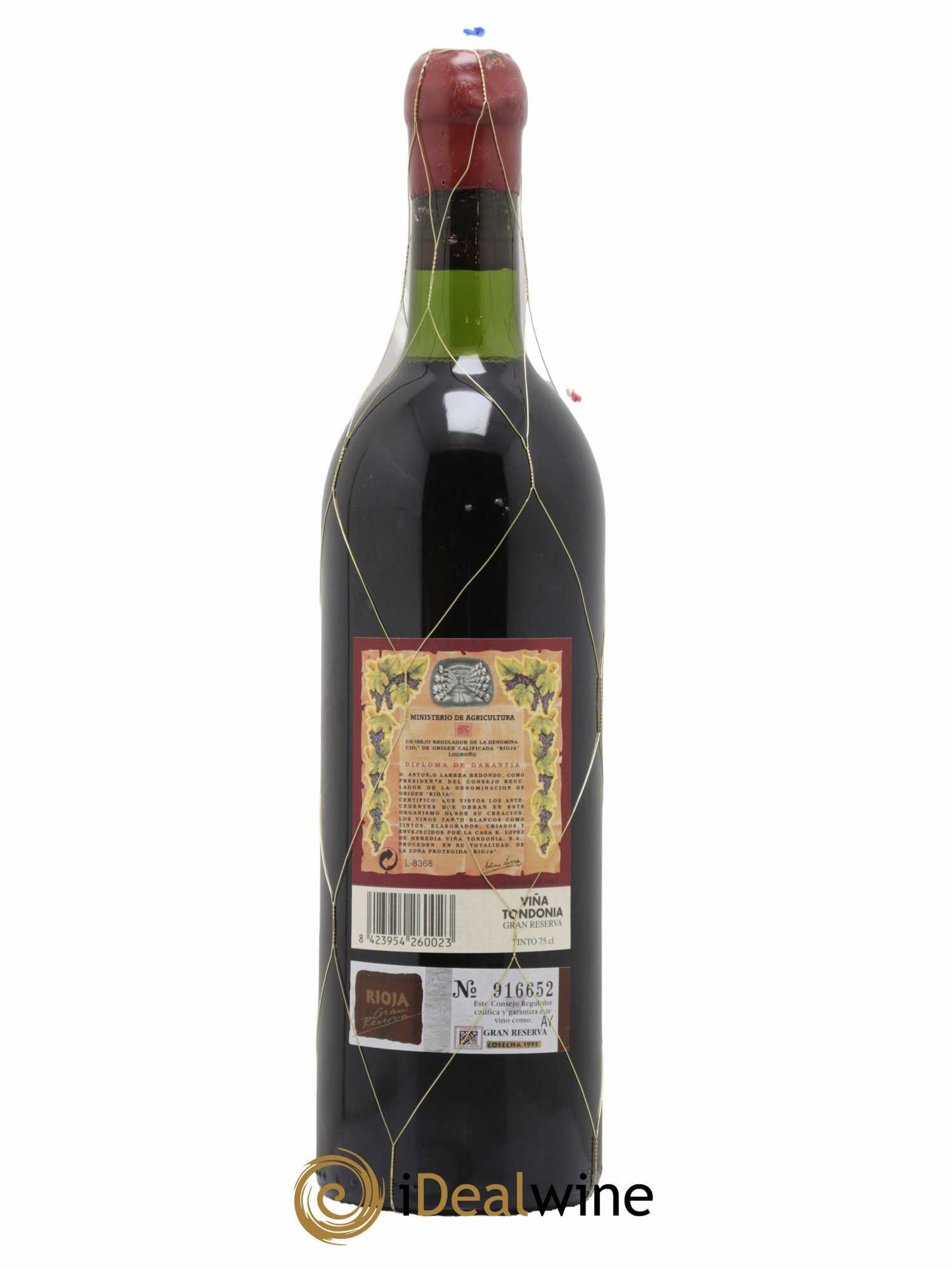 Rioja Gran Reserva Vina Tondonia R. Lopez de Heredia 1995 - Lot de 1 bouteille - 1