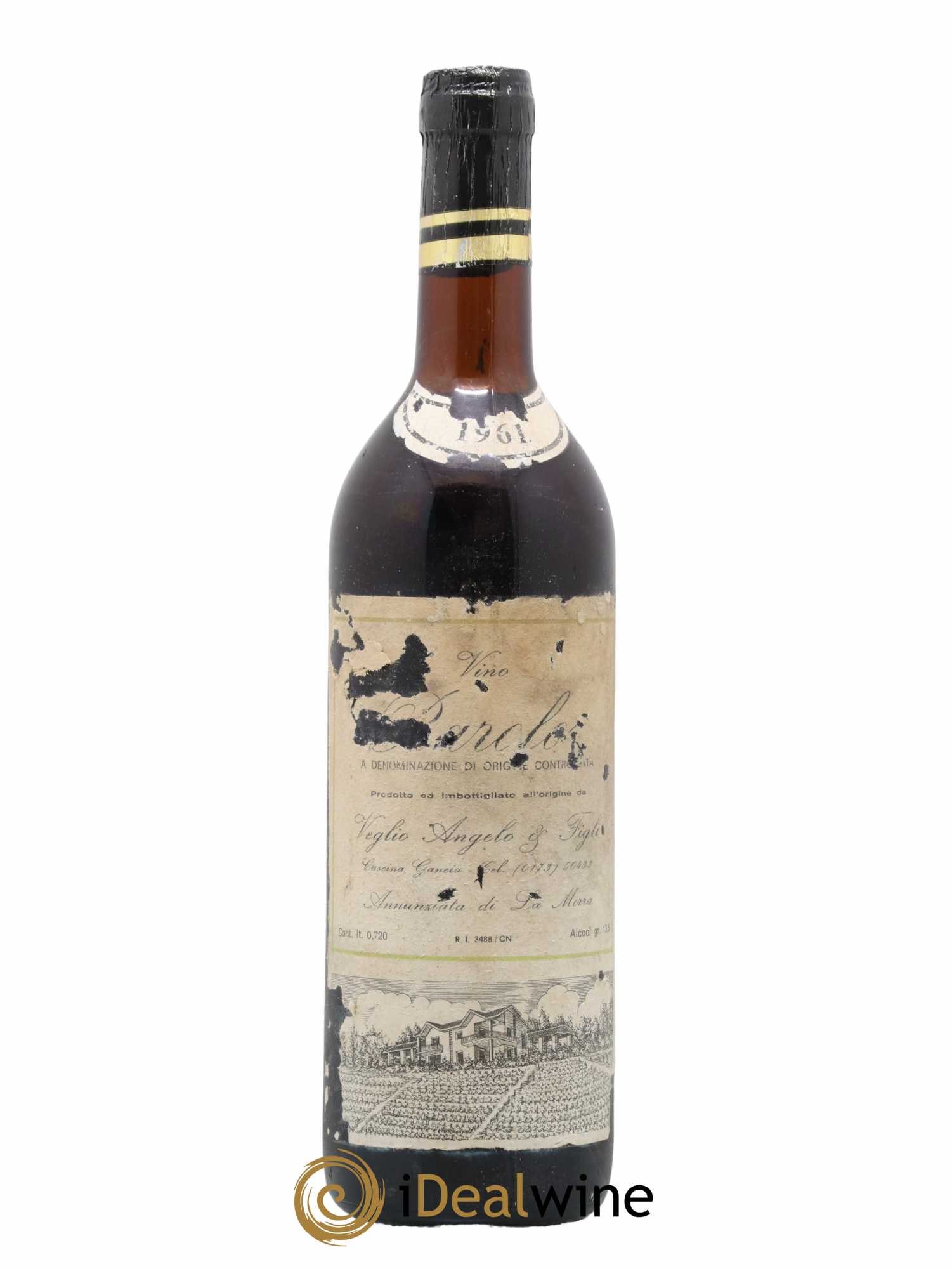 Barolo Veglio Angelo & Figli 1961 - Lot de 1 bouteille - 0