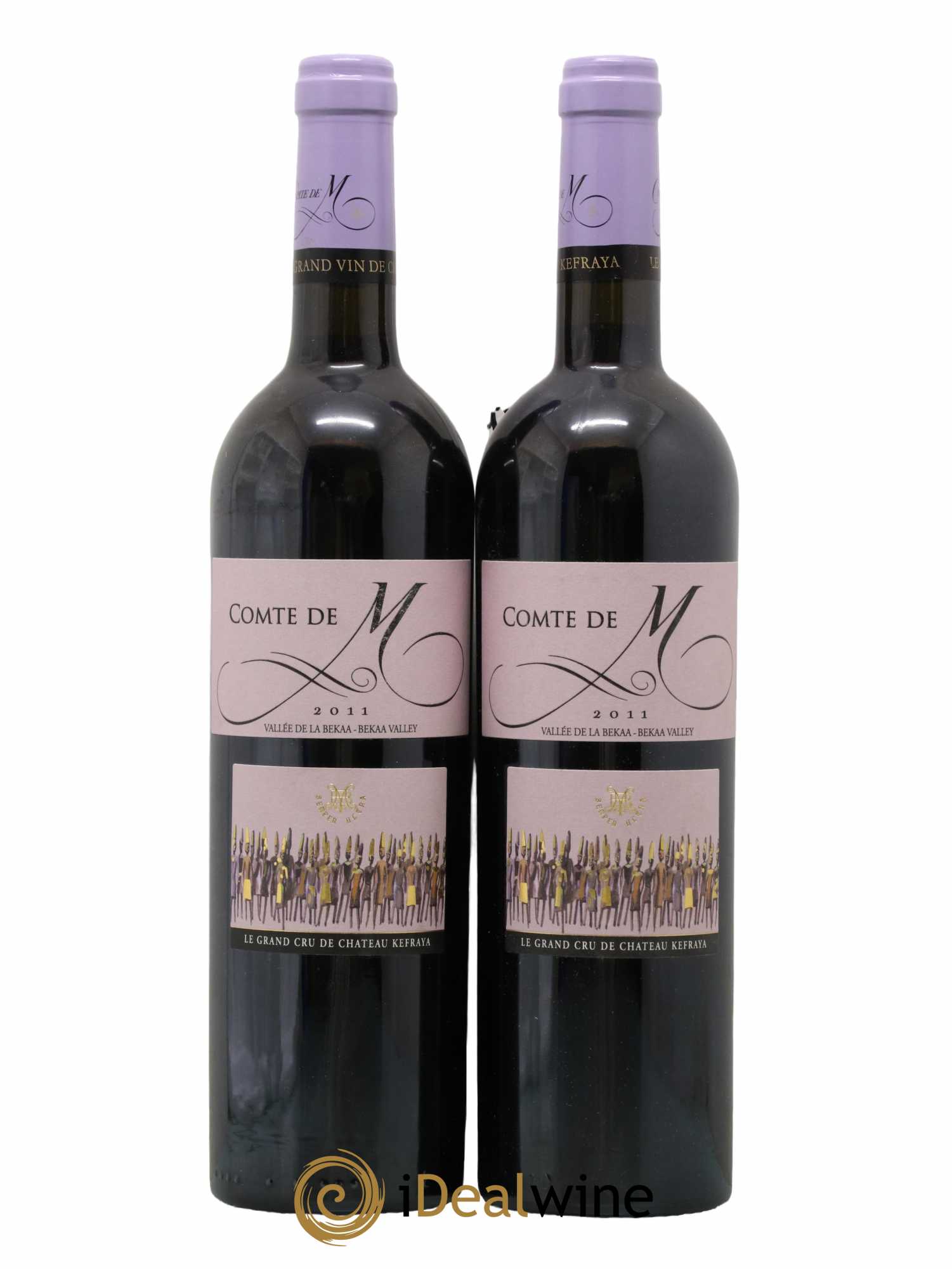 Vallée de la Békaa Château Kefraya Comte de M Michel de Bustros 2011 - Lot de 2 bouteilles - 0